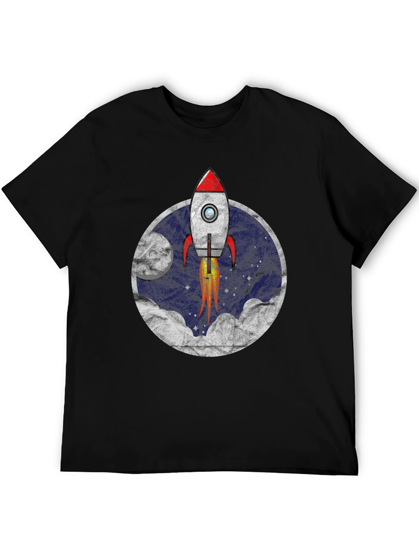 Rocket Launch T-Shirt - Retro Space Tee