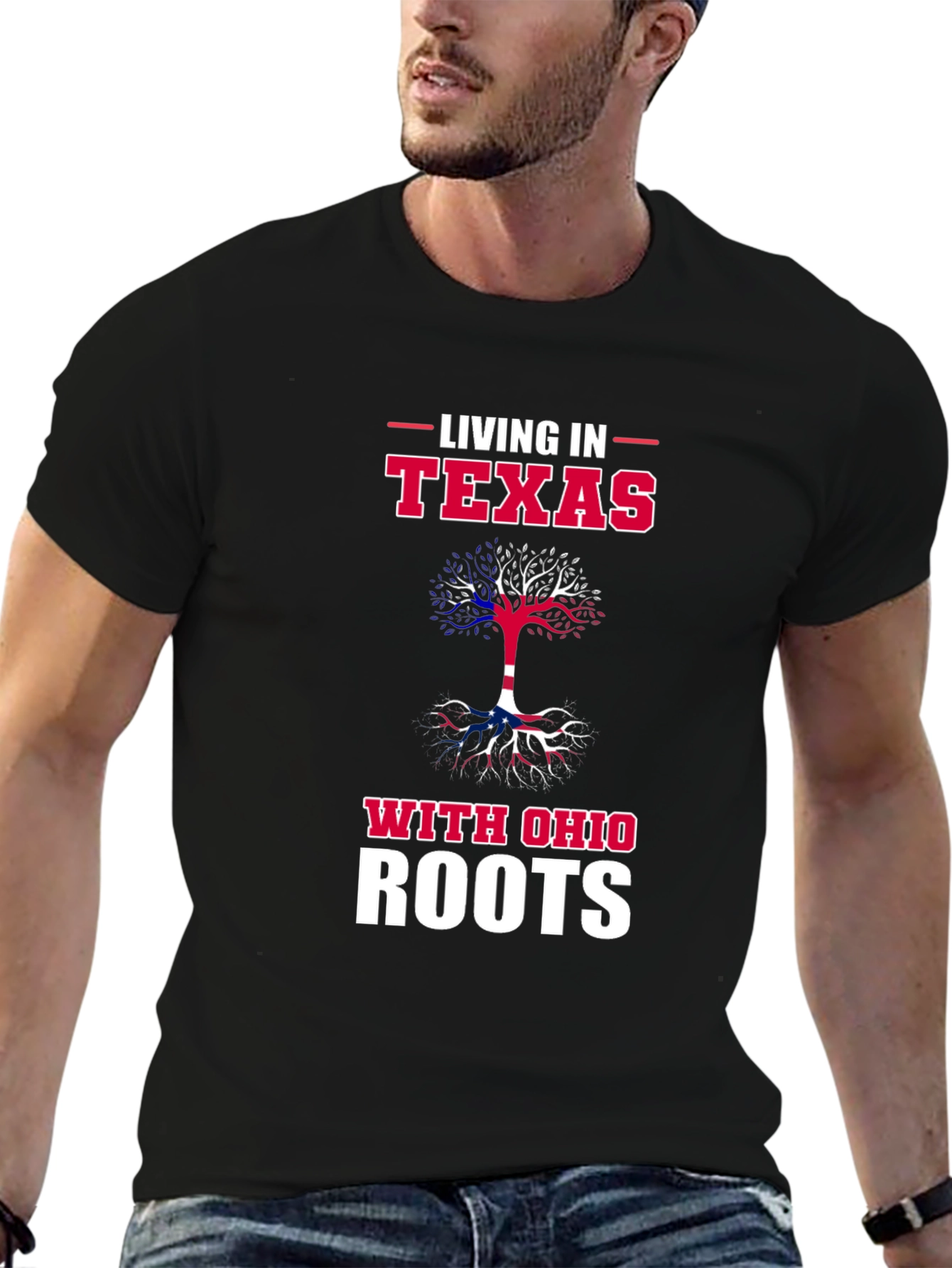Living in Texas With Ohio Roots T-Shirt