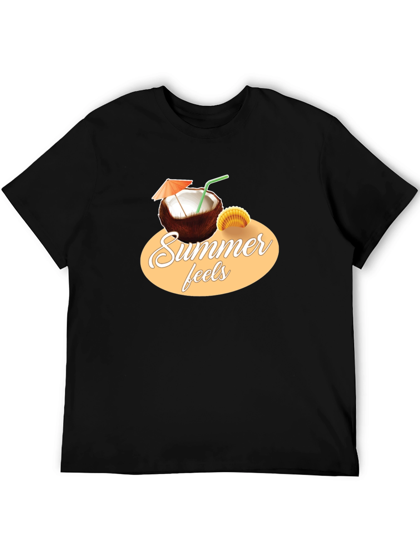 Summer Feels T-Shirt - Coconut Graphic Tee