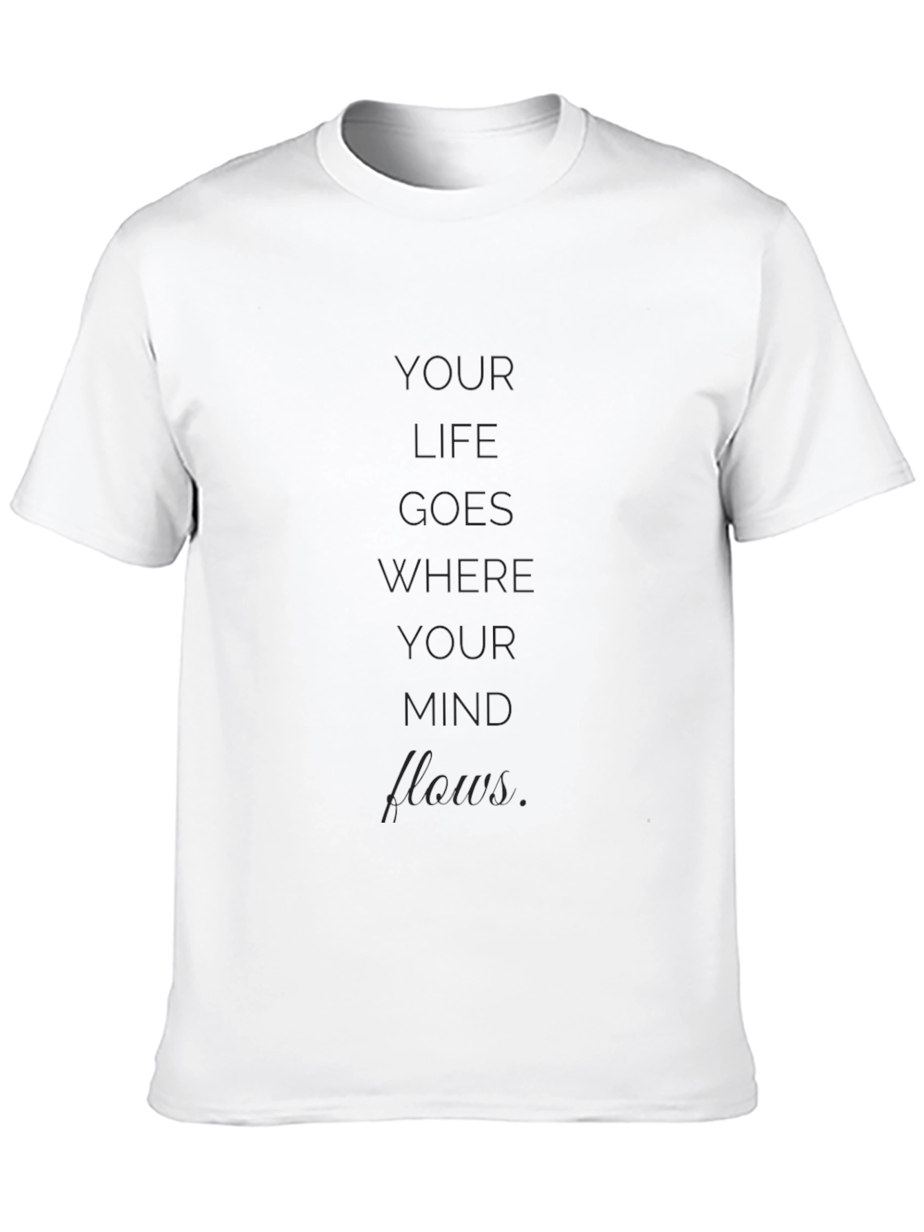 Inspirational Mind Flows Black T-Shirt