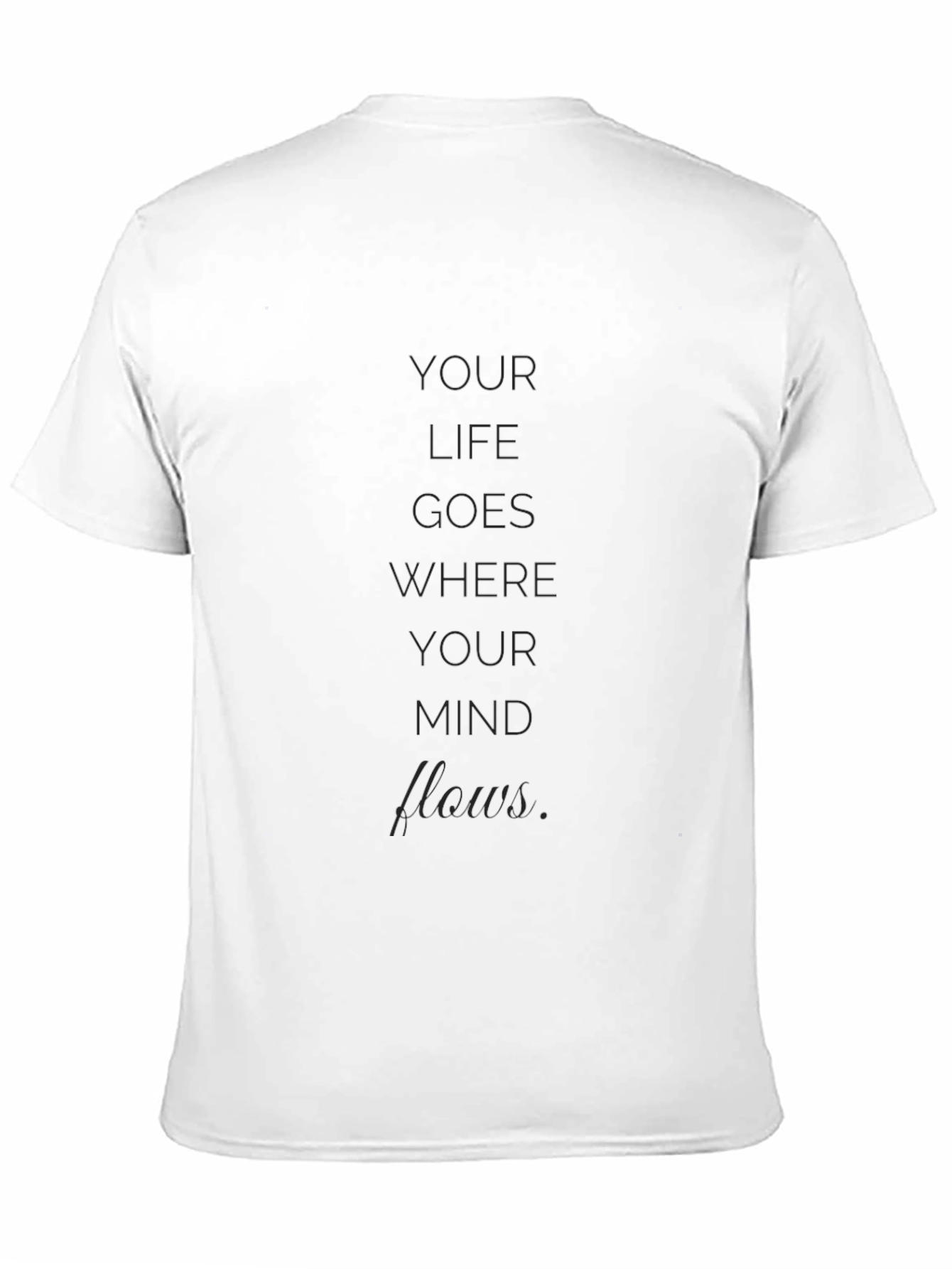 Inspirational Mind Flows Black T-Shirt