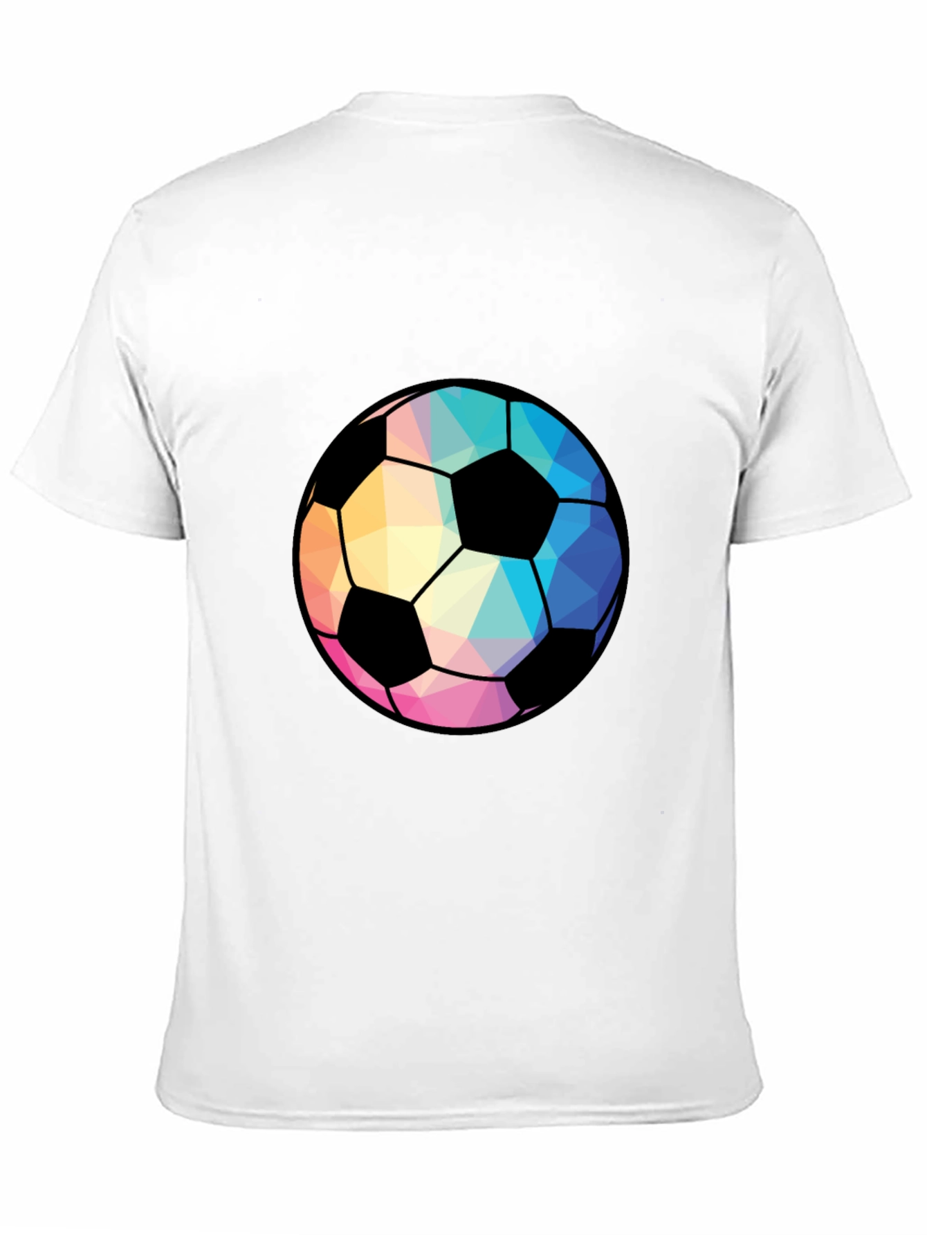 Geometric Soccer Ball Black Tee
