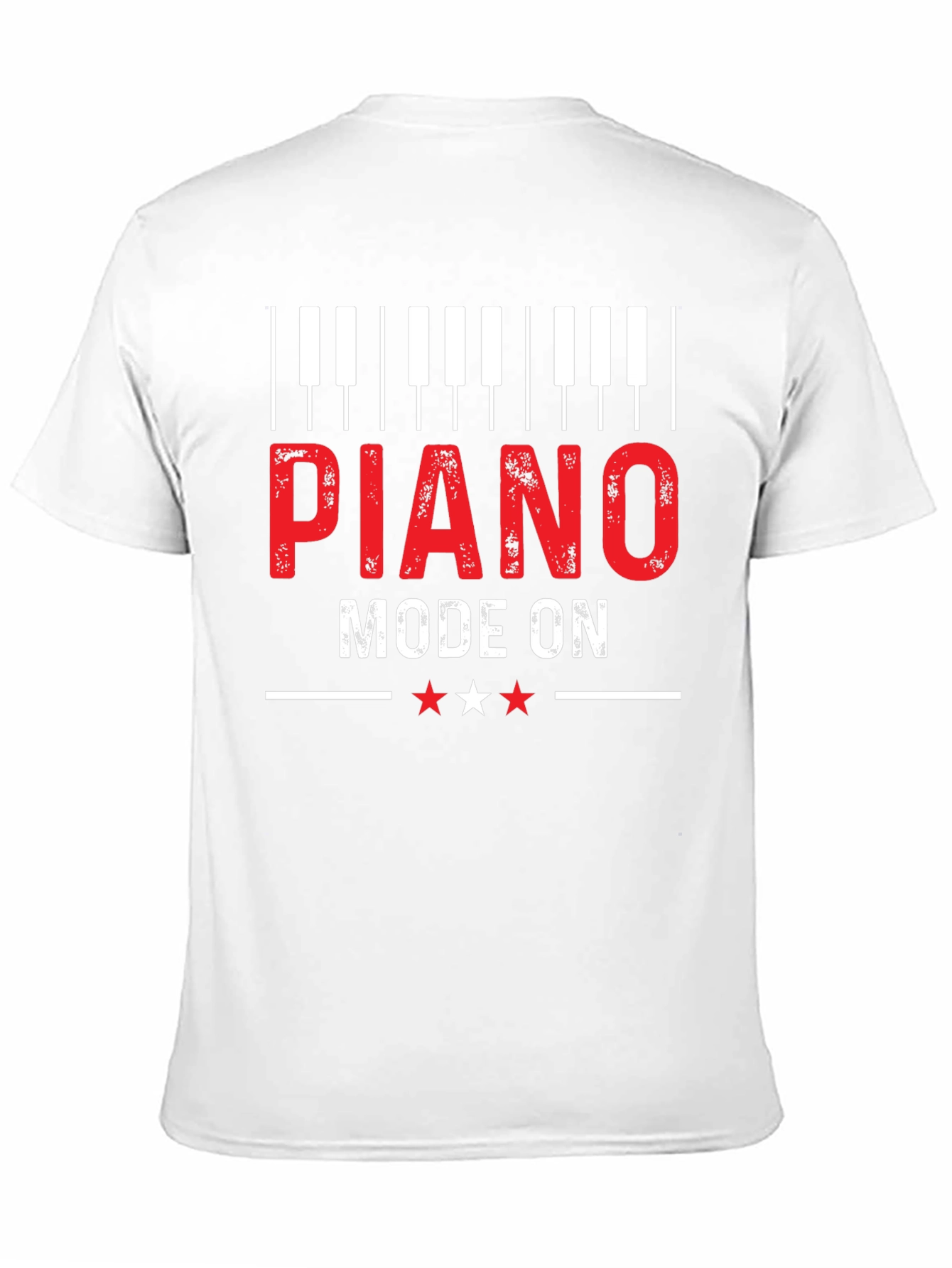 Piano Mode On Graphic Tee - Music Lover Gift