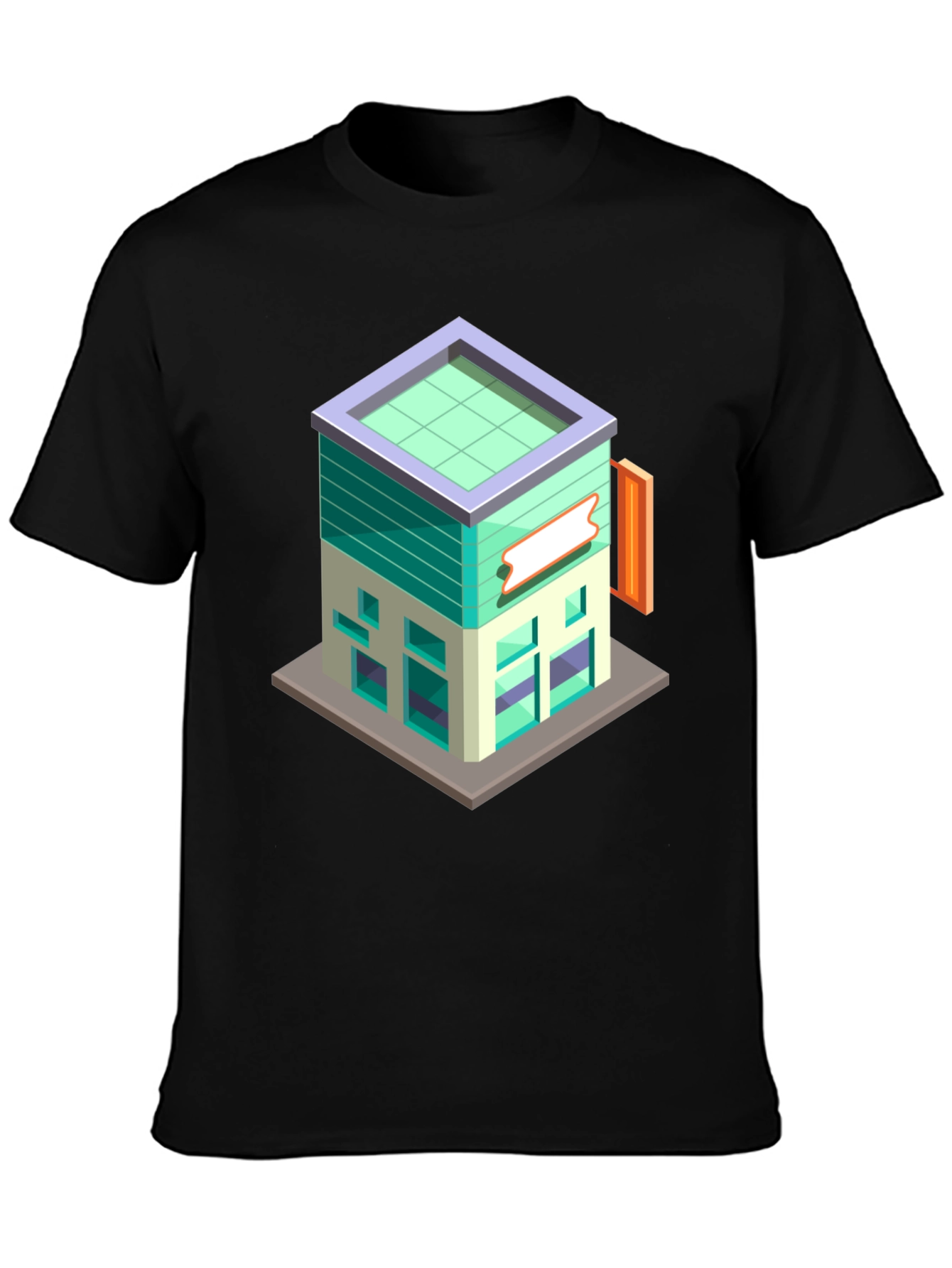 Isometric Building Graphic Tee - Cool Architect T-Shirt