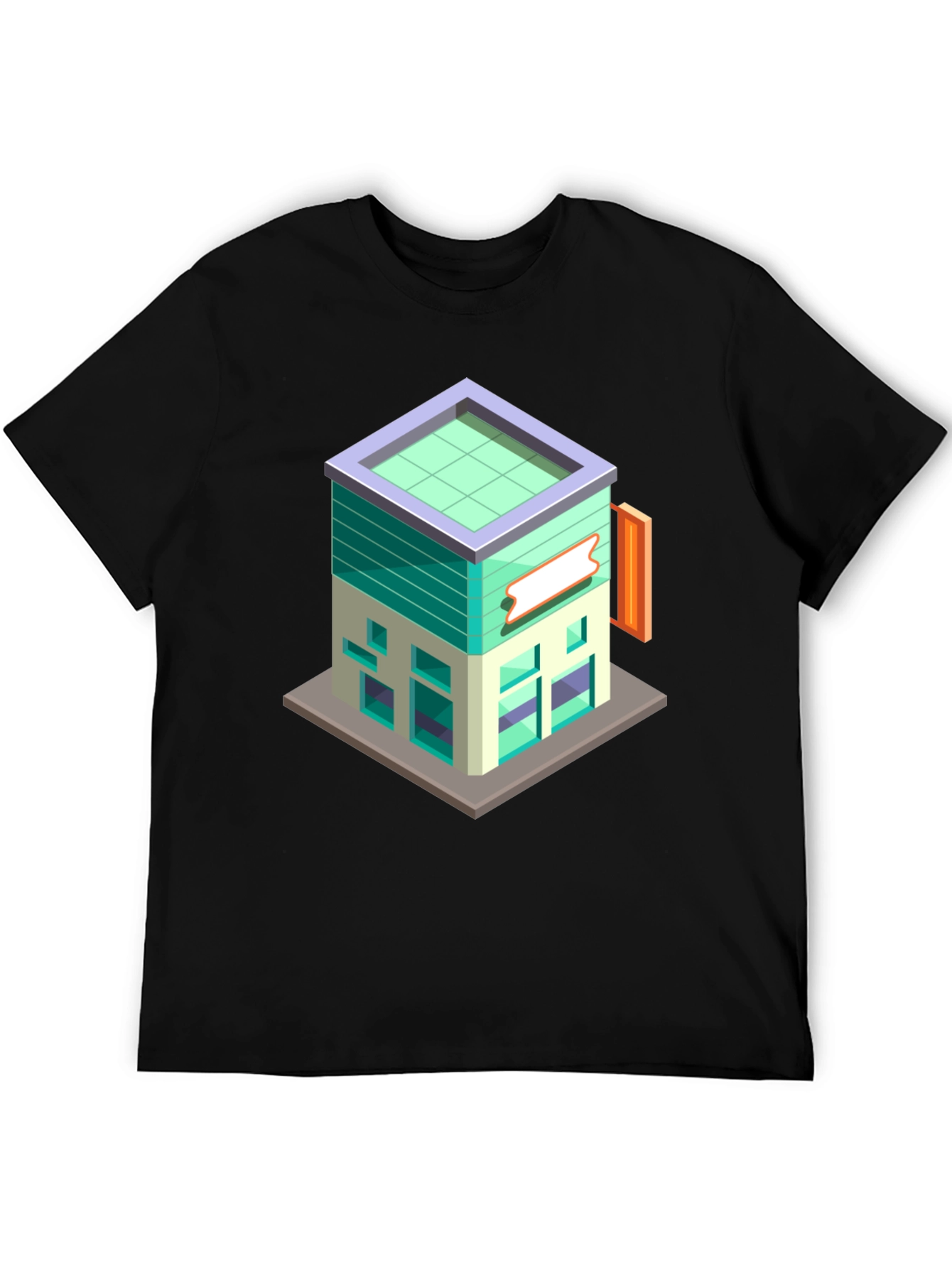 Isometric Building Graphic Tee - Cool Architect T-Shirt