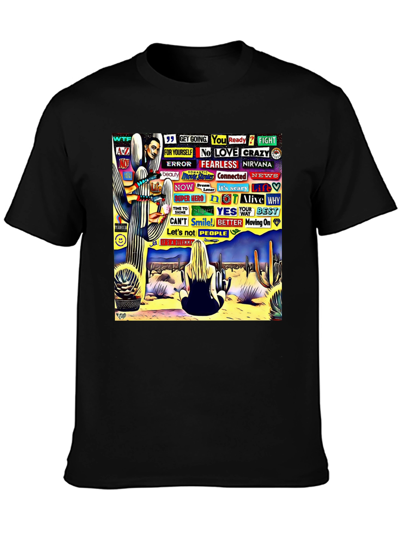 Abstract Desert Scene Graphic Tee