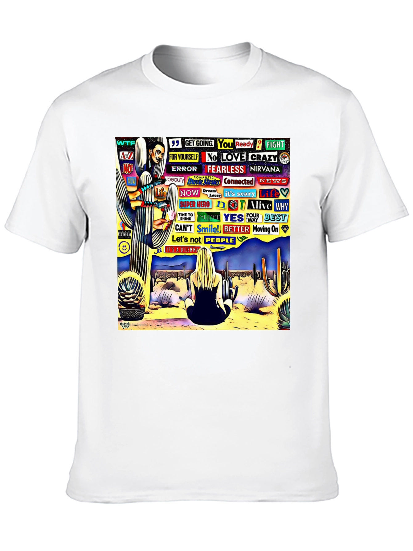 Abstract Desert Scene Graphic Tee