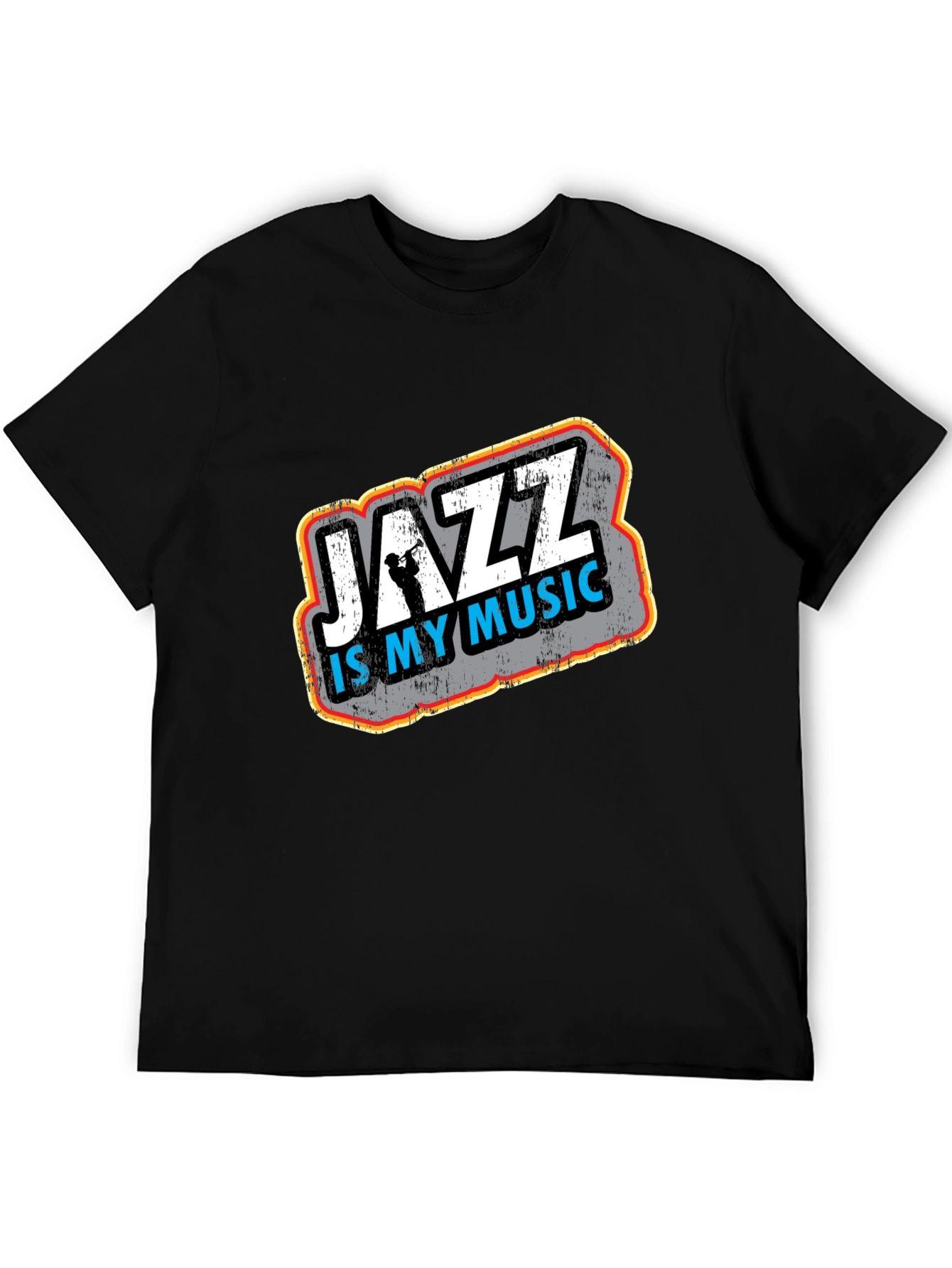 Jazz Is My Music Black T-Shirt