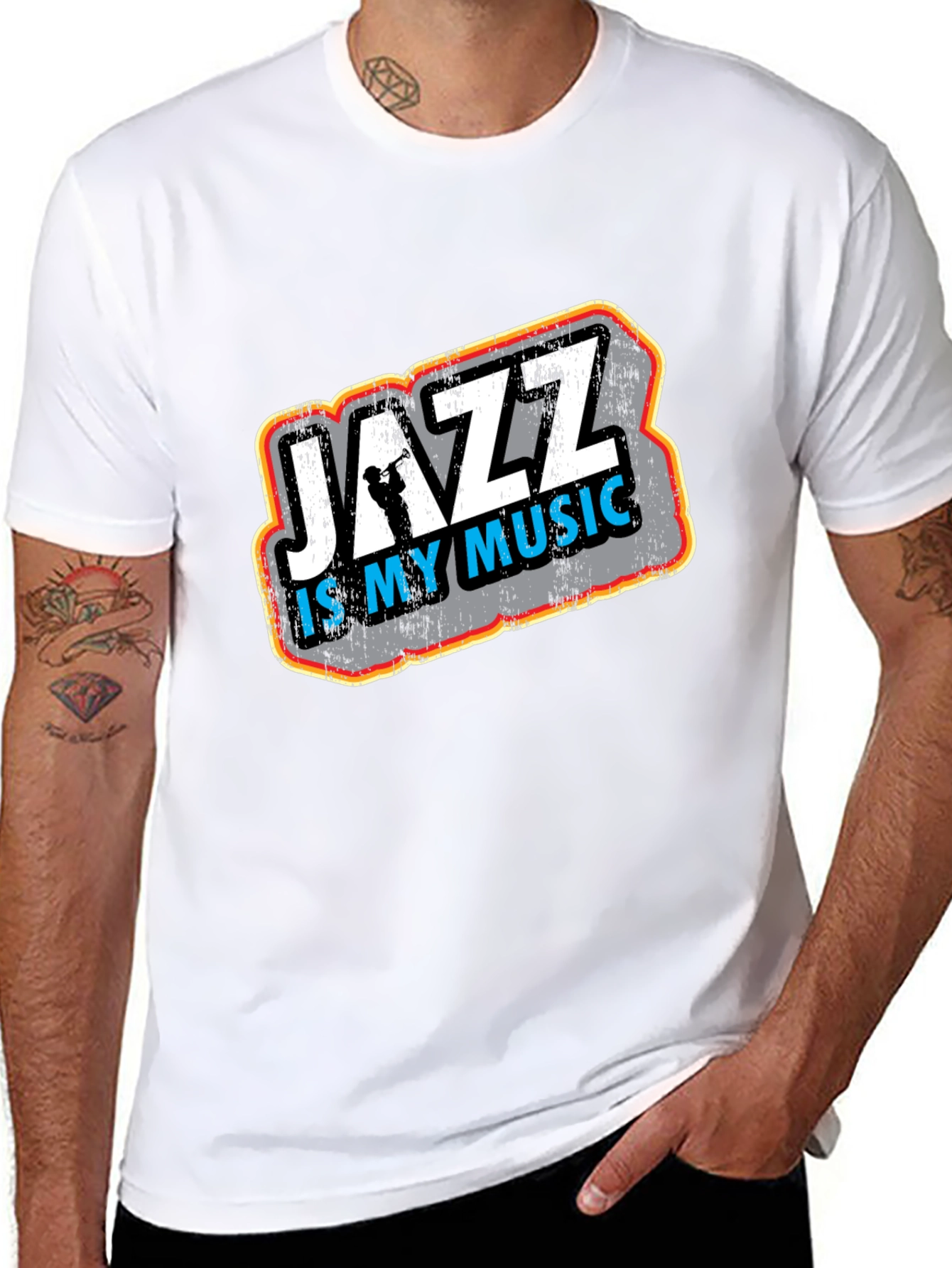 Jazz Is My Music Black T-Shirt
