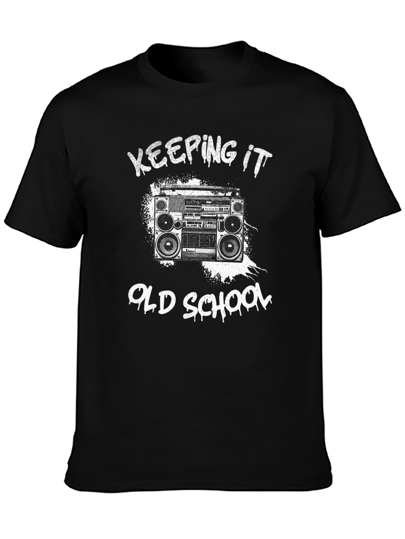 Keeping It Old School Boombox Graphic Tee