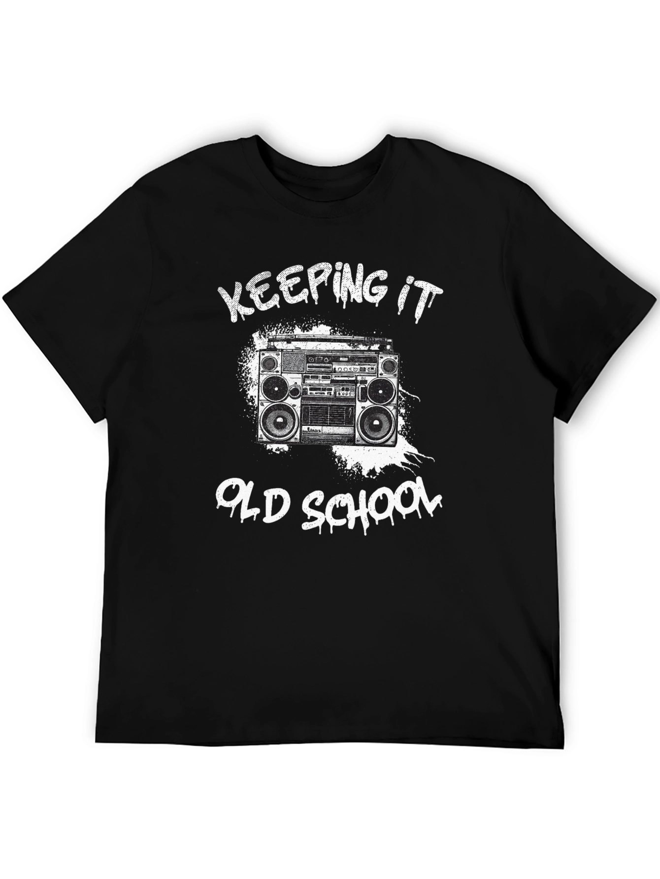 Keeping It Old School Boombox Graphic Tee