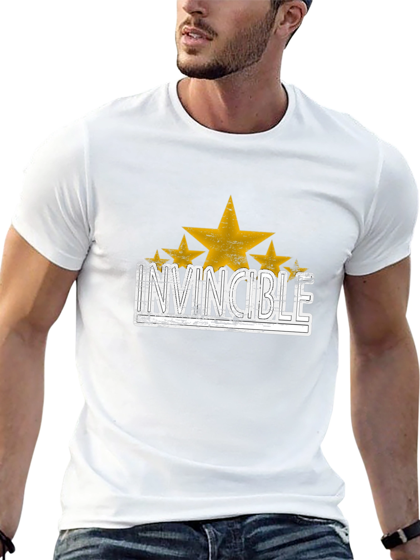 Invincible Star Graphic T-Shirt - Trendy Design