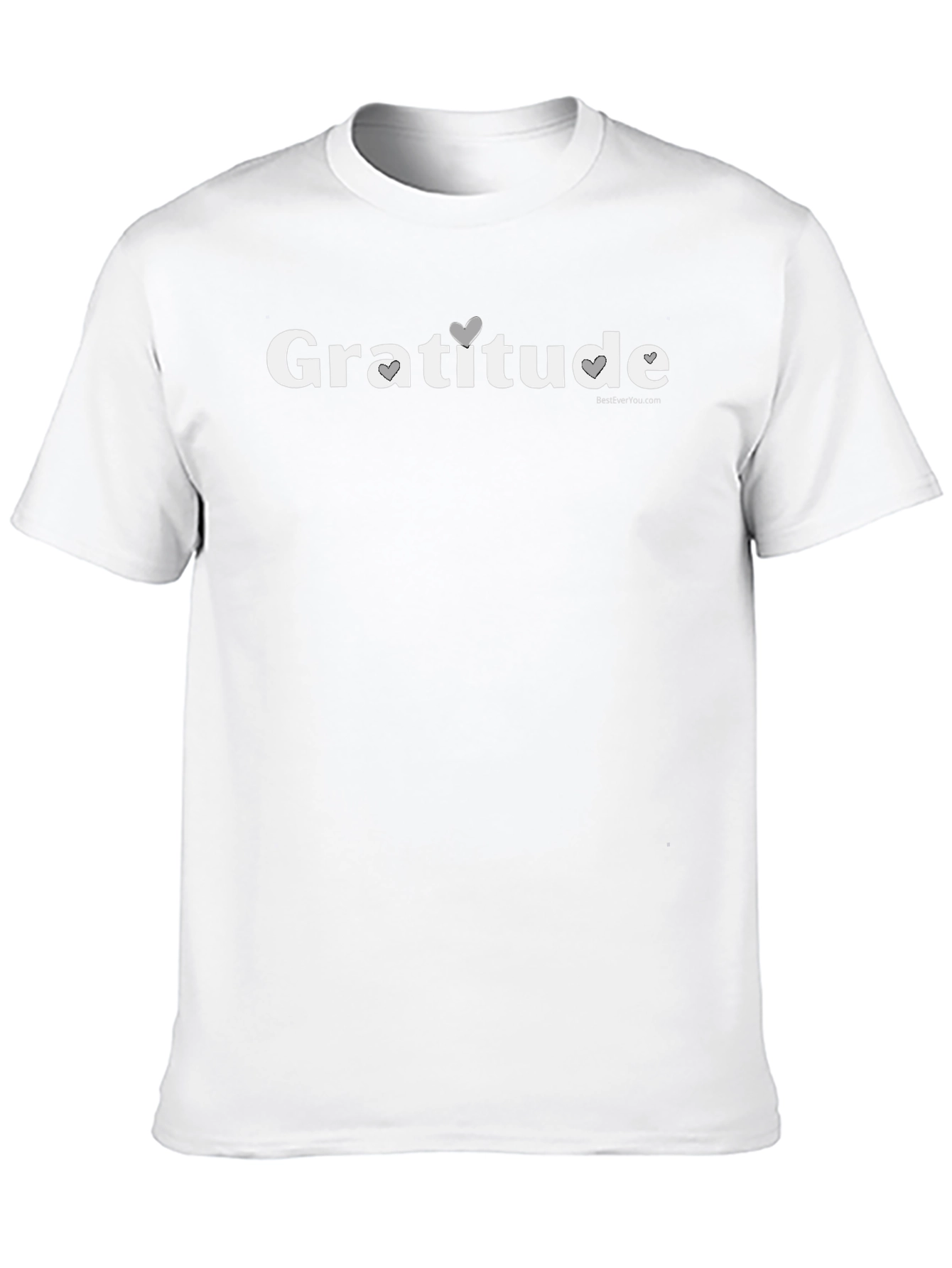 Gratitude Heart Graphic T-Shirt - Unisex Casual Tee