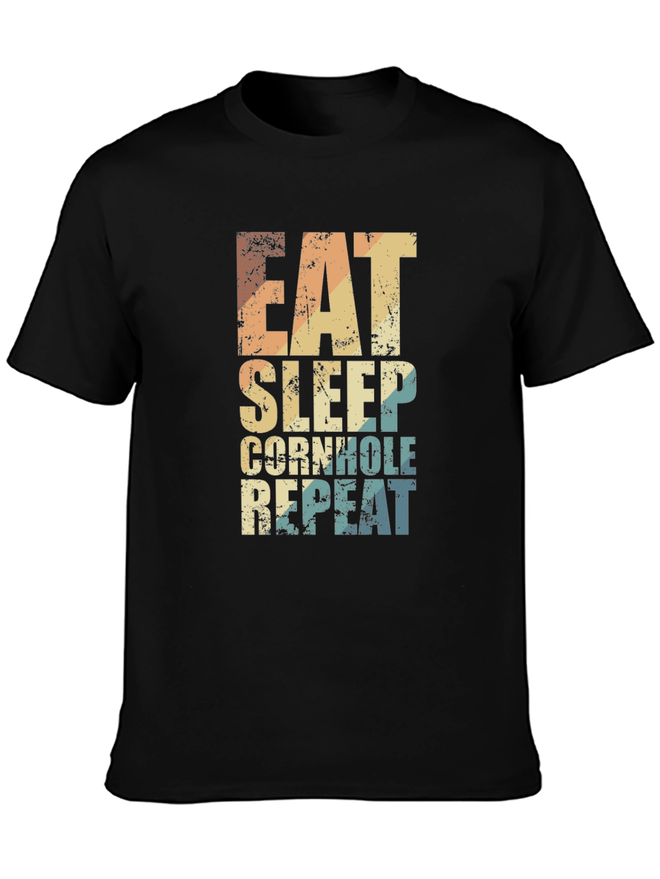 Eat Sleep Cornhole Repeat Graphic Tee