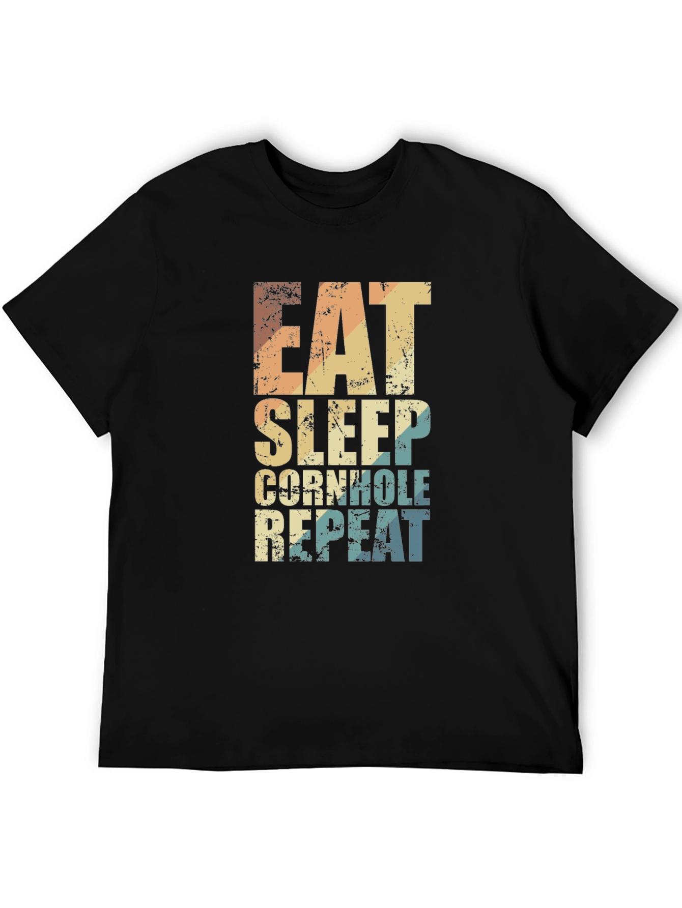 Eat Sleep Cornhole Repeat Graphic Tee