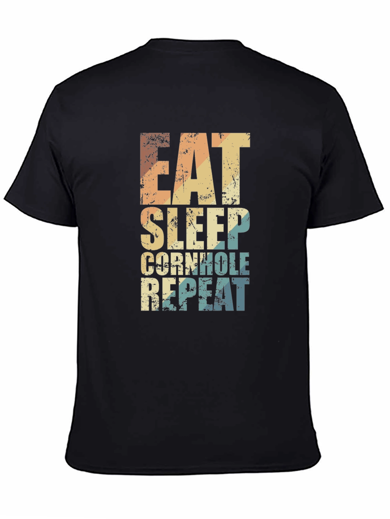 Eat Sleep Cornhole Repeat Graphic Tee
