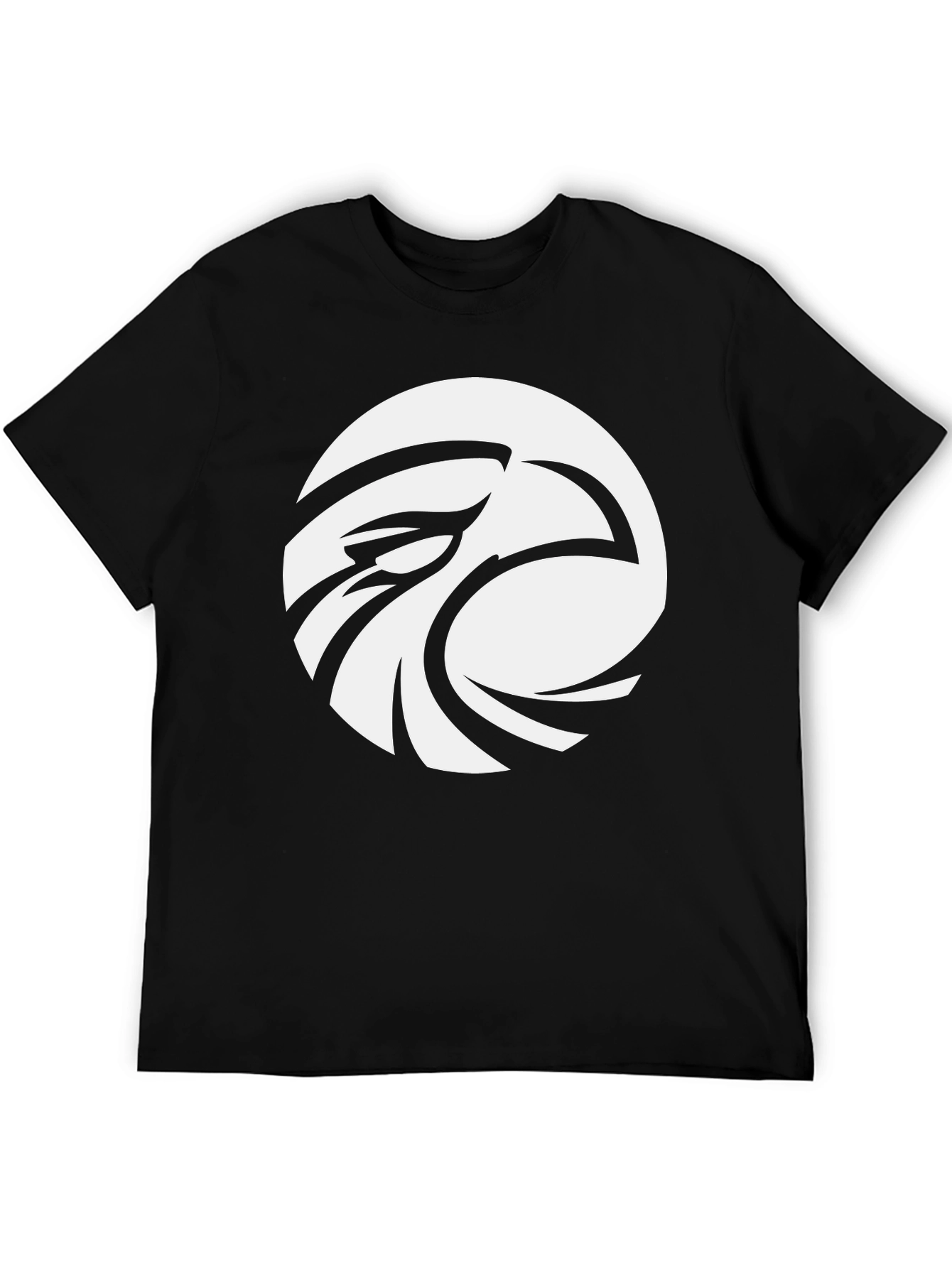 Eagle Eye Graphic Tee - Cool Black Cotton T-Shirt