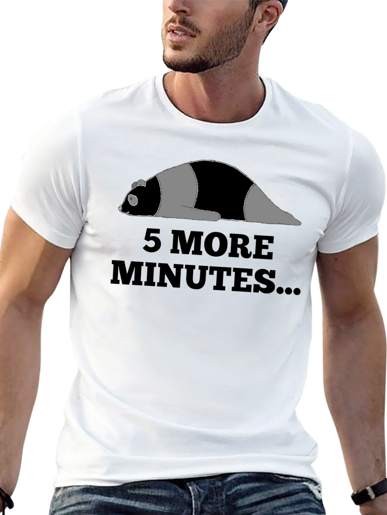 Funny Panda 5 More Minutes T-Shirt