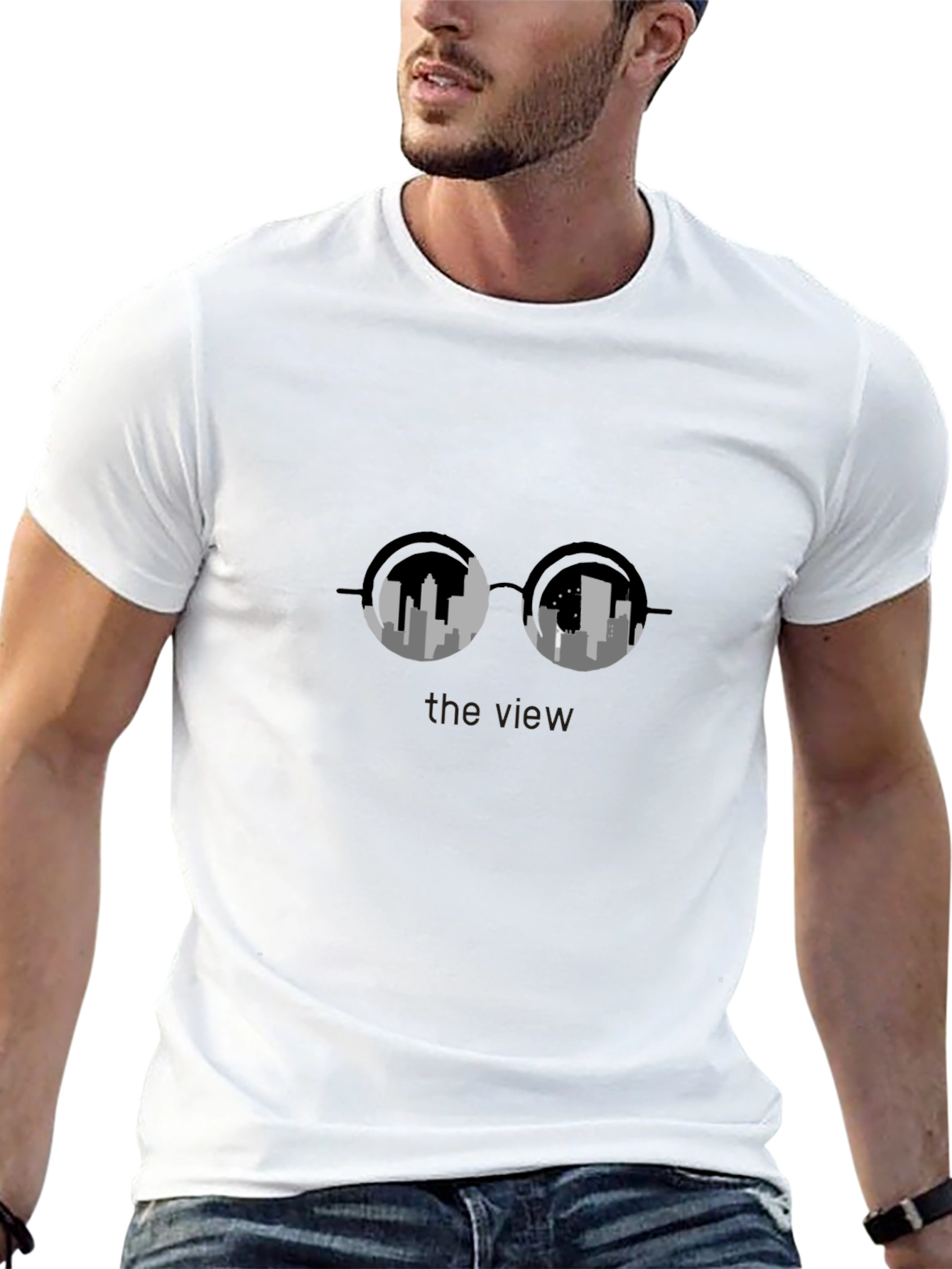 City View Graphic Tee - Modern Mens T-Shirt