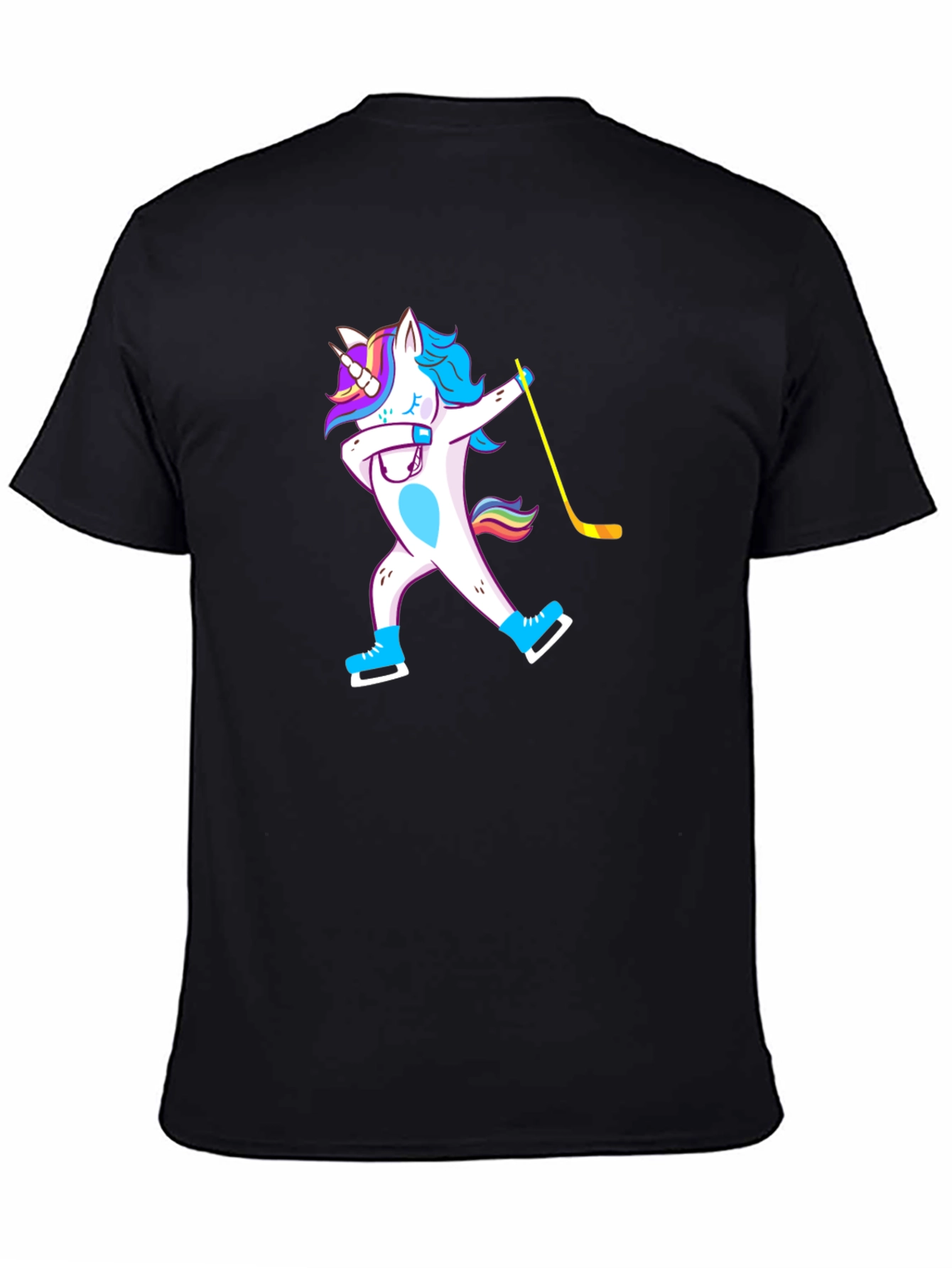 Unicorn Dab Hockey T-Shirt - Black