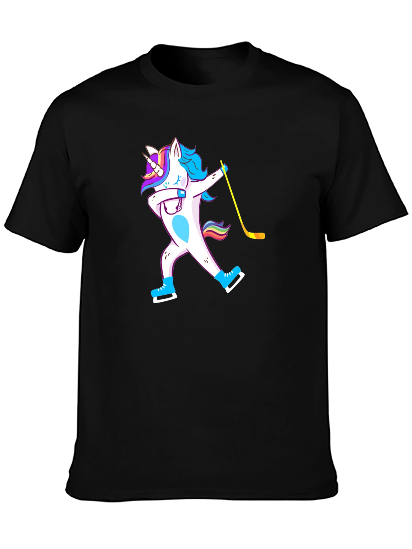 Unicorn Dab Hockey T-Shirt - Black