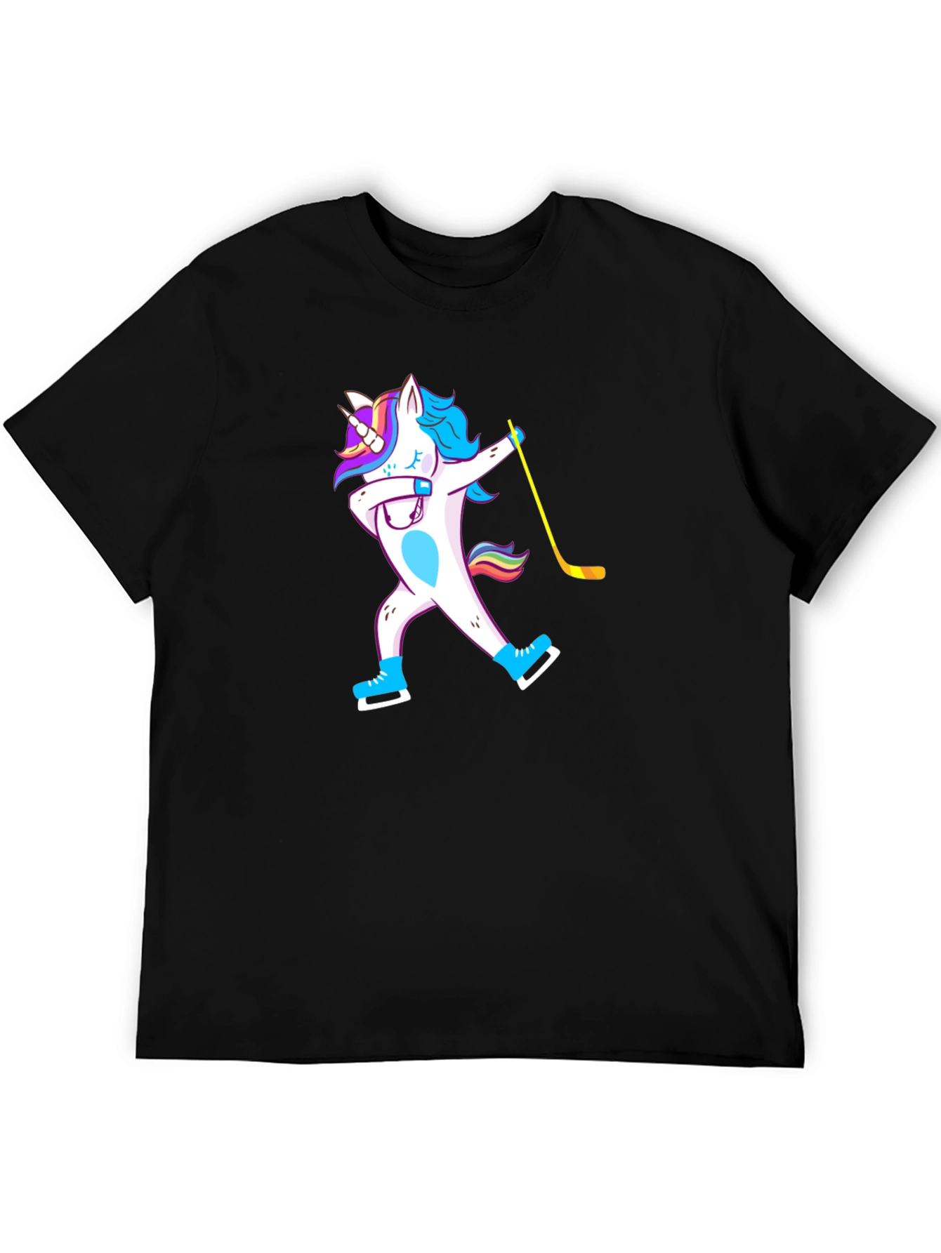 Unicorn Dab Hockey T-Shirt - Black