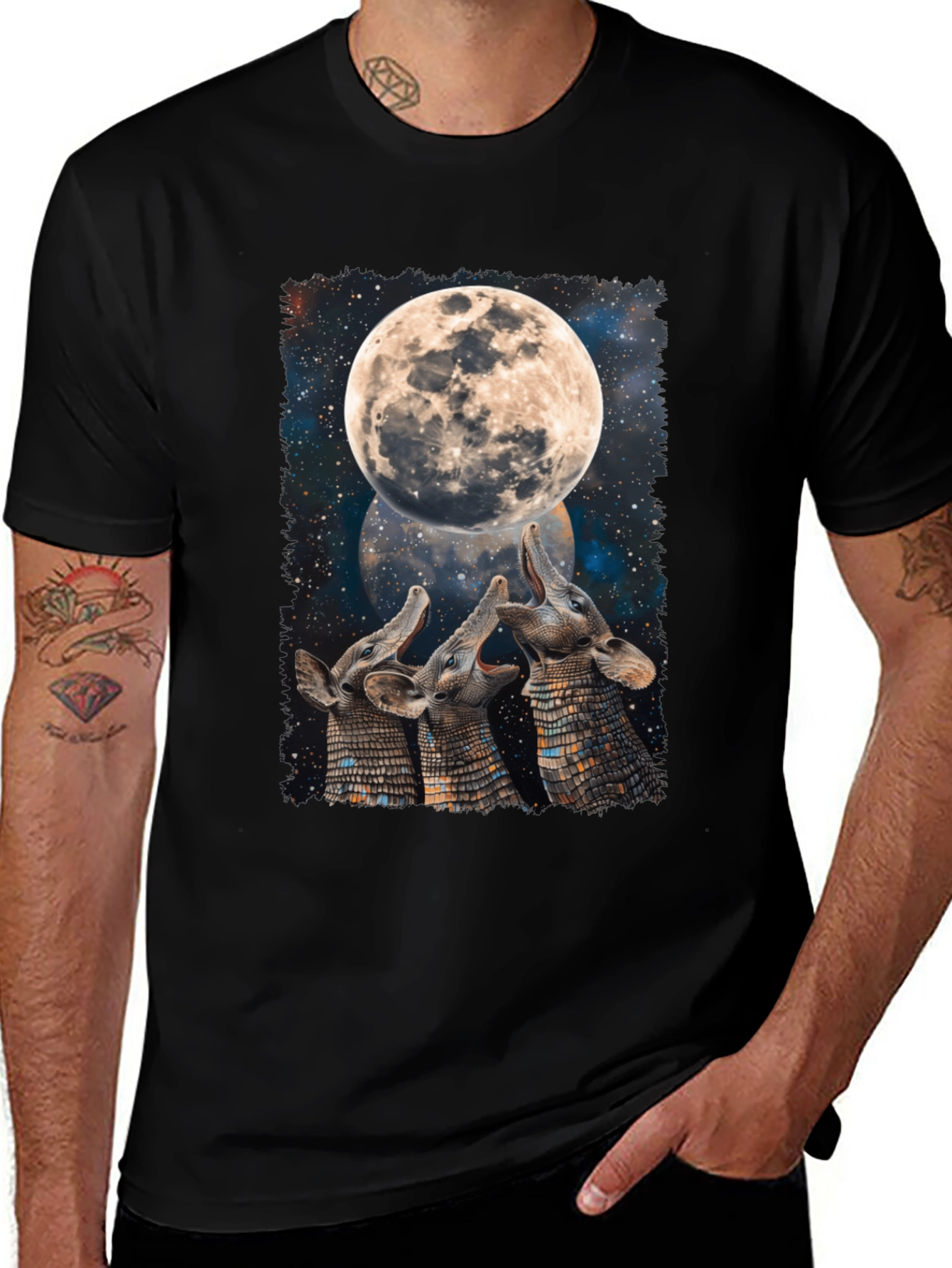 Aardvark Moon T-Shirt - Unique Graphic Tee
