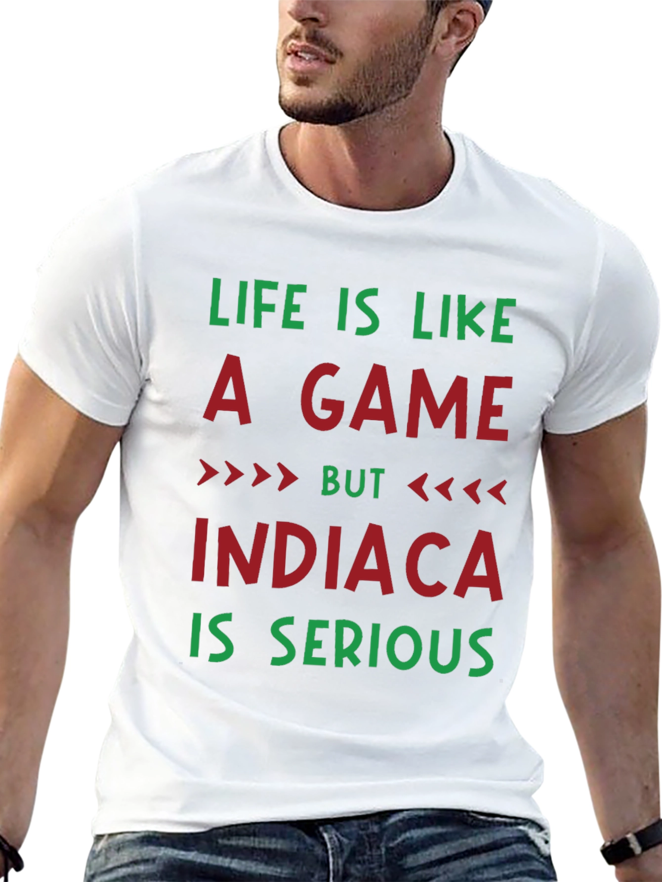 Life Is Like A Game INDIACA T-Shirt