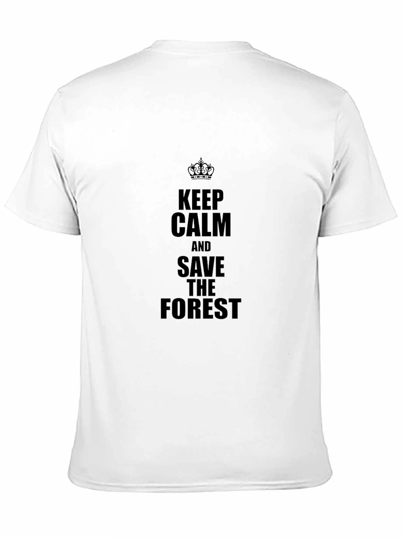 Keep Calm & Save The Forest Black Tee