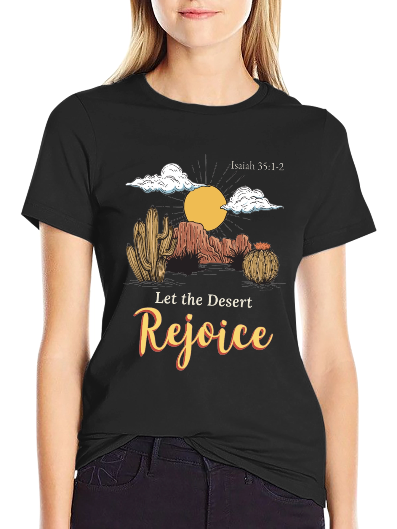 Desert Rejoice Black Graphic Tee