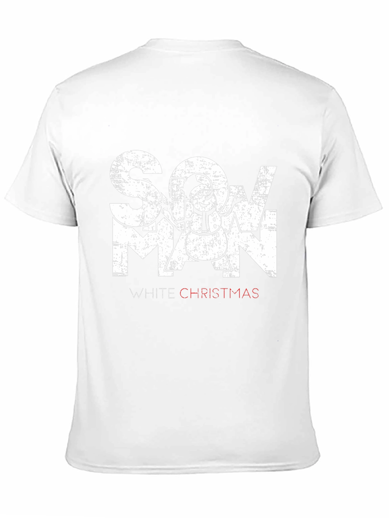 Snowman White Christmas Graphic T-Shirt