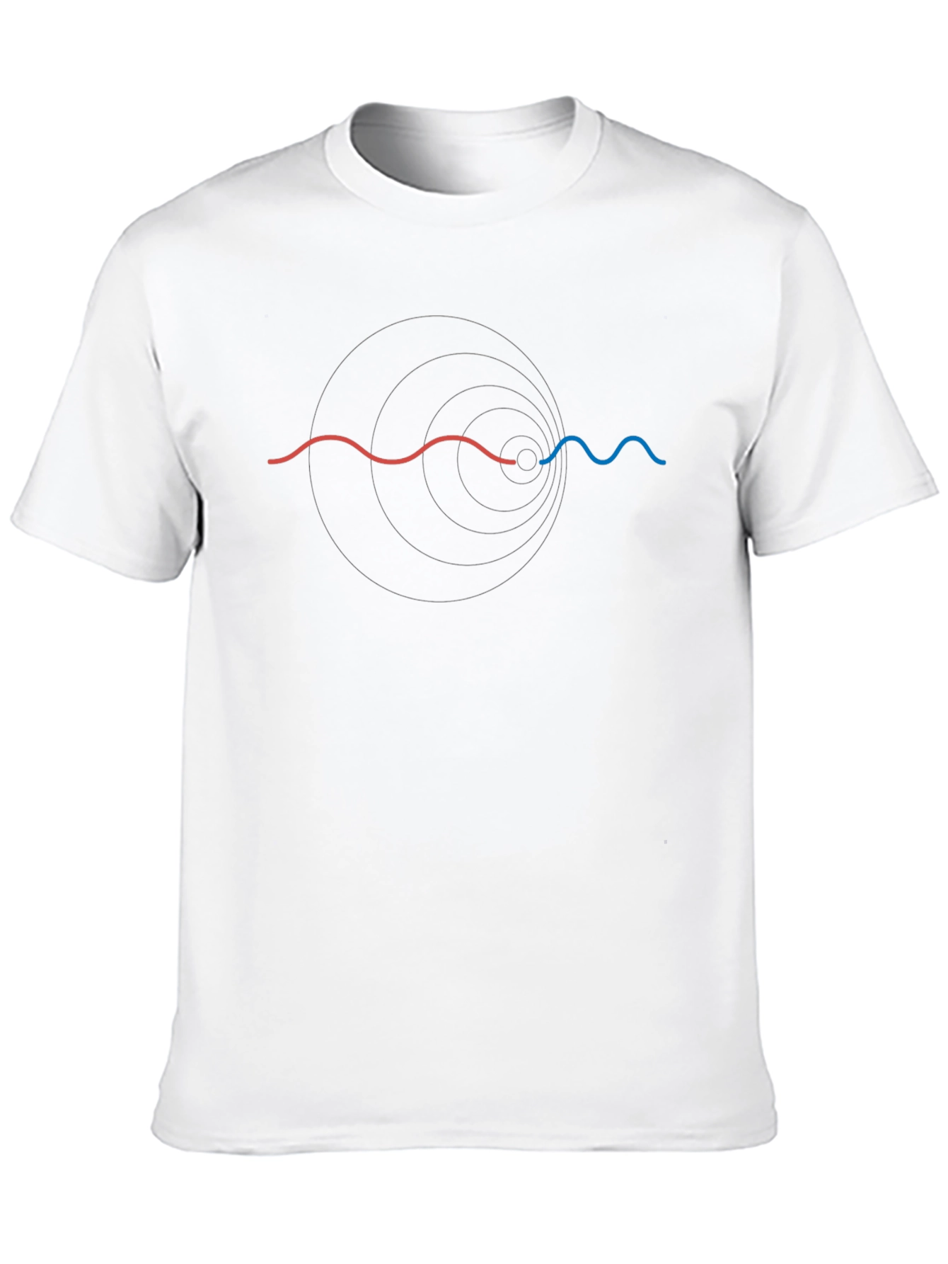 Physics Wave Black T-Shirt