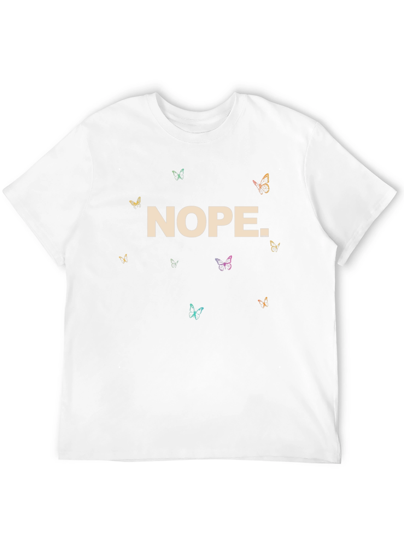 Nope Butterfly Graphic Tee