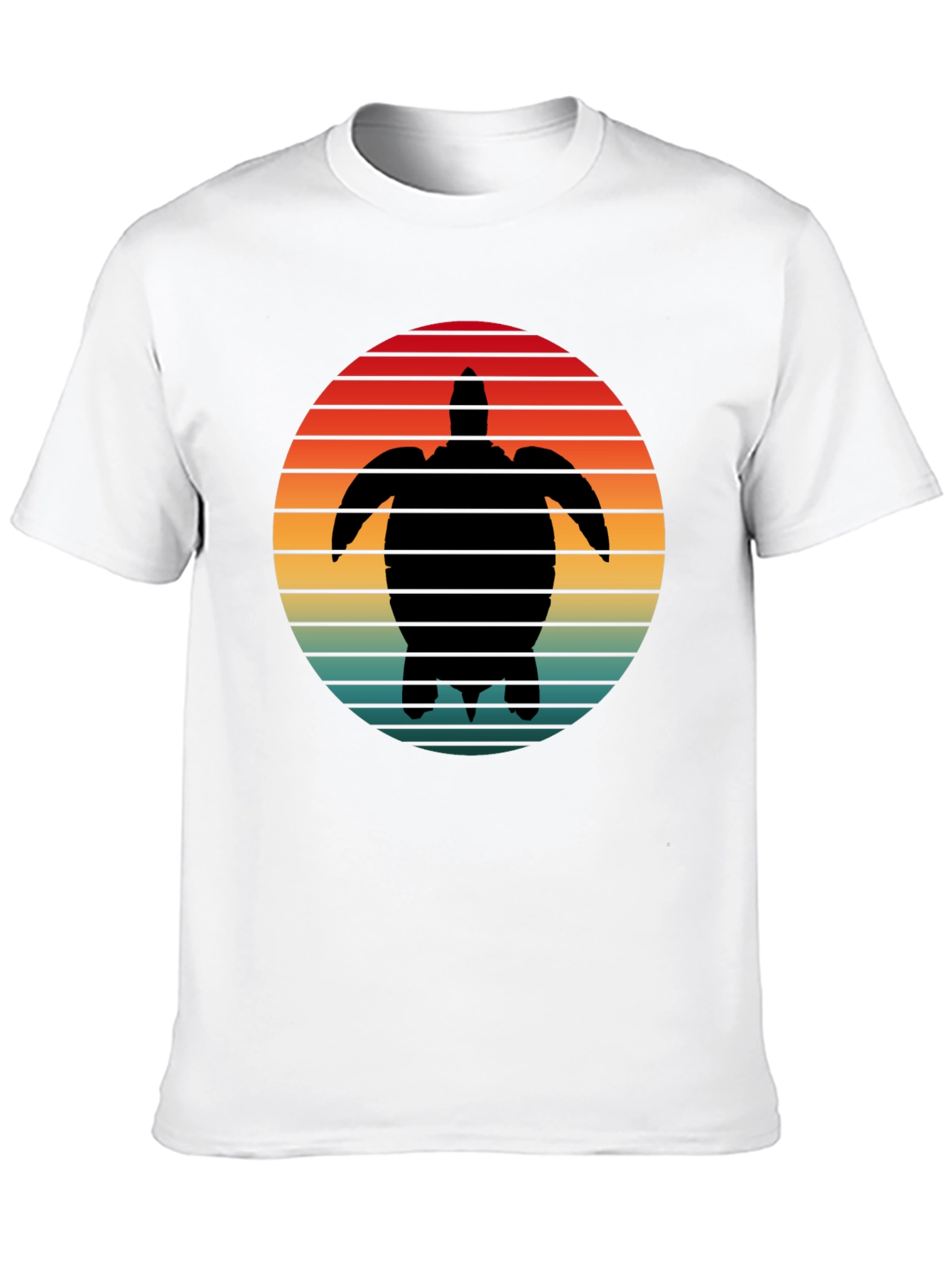 Turtle Sunset Graphic Tee - Black