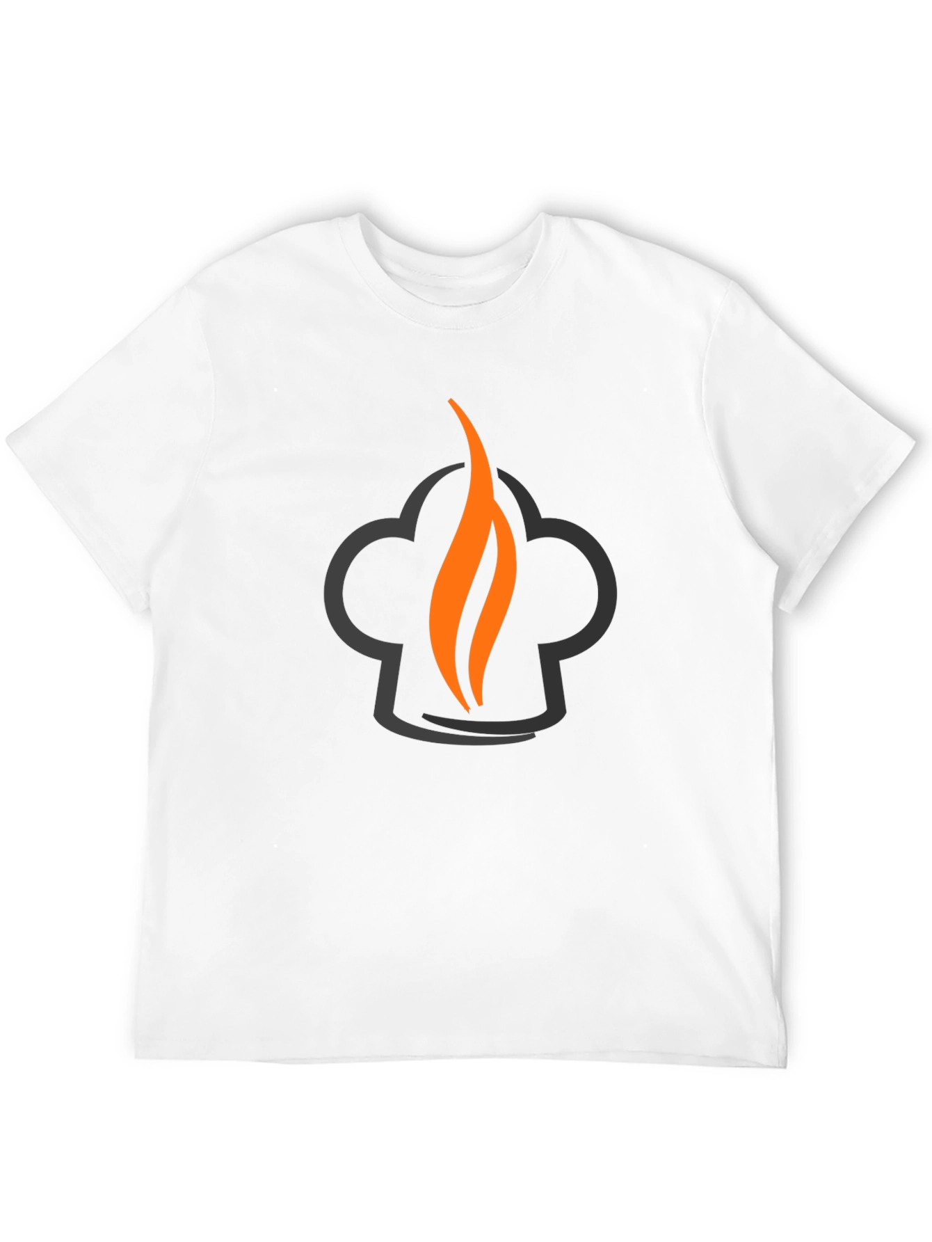 Chefs Flame Graphic Tee - Black Cotton Blend