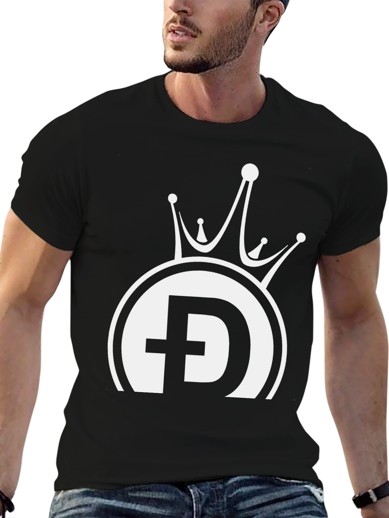 King Doge Black T-Shirt