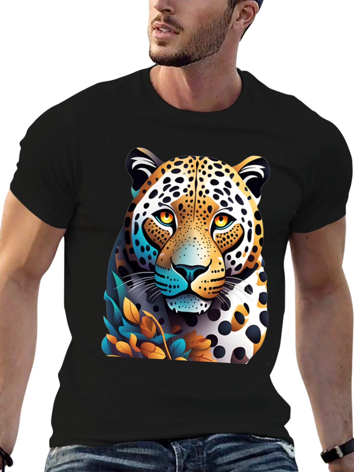 Jaguar Graphic T-Shirt - Black Cotton Tee