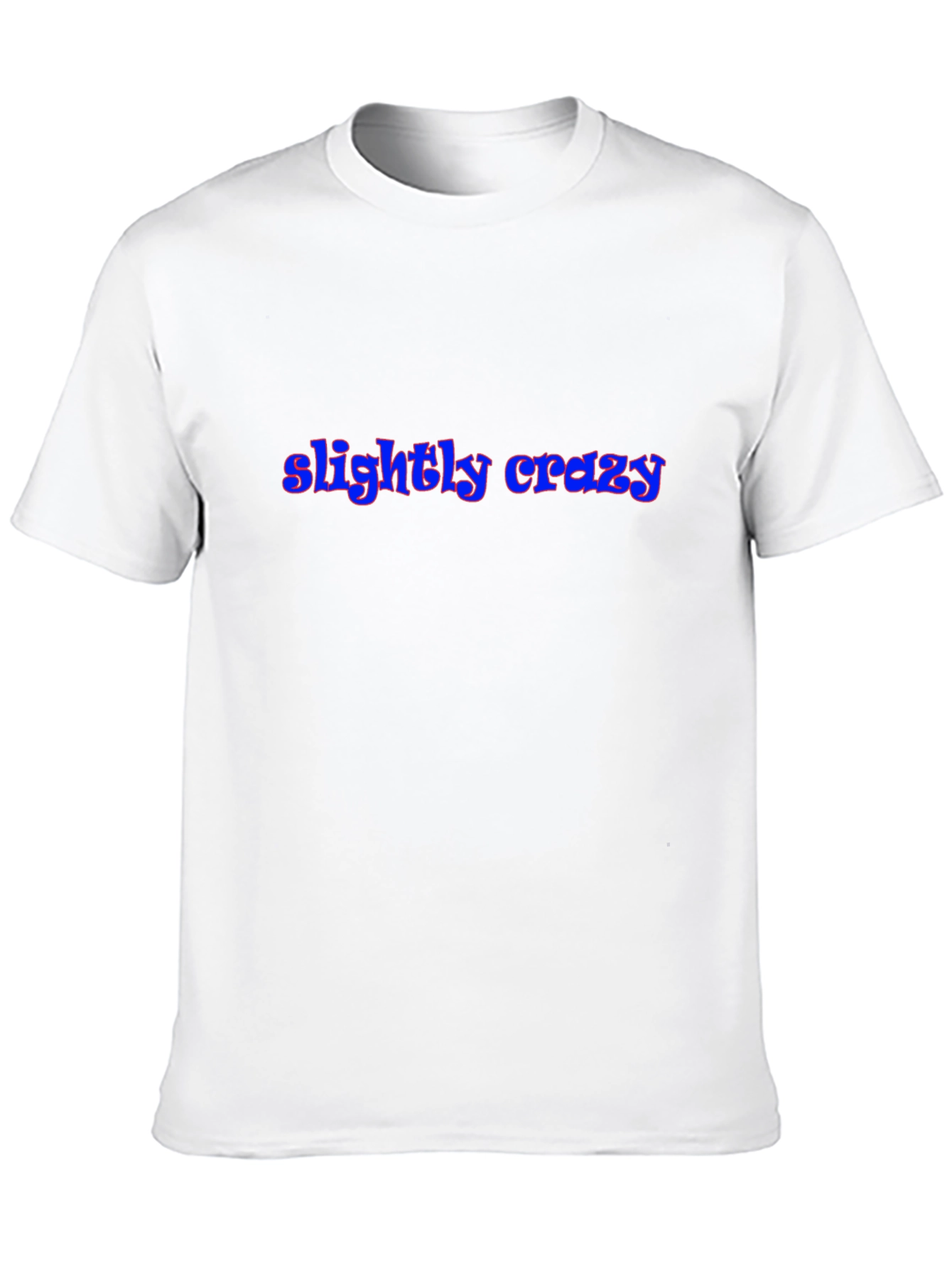 Slightly Crazy Graphic Tee - Trendy Black T-Shirt