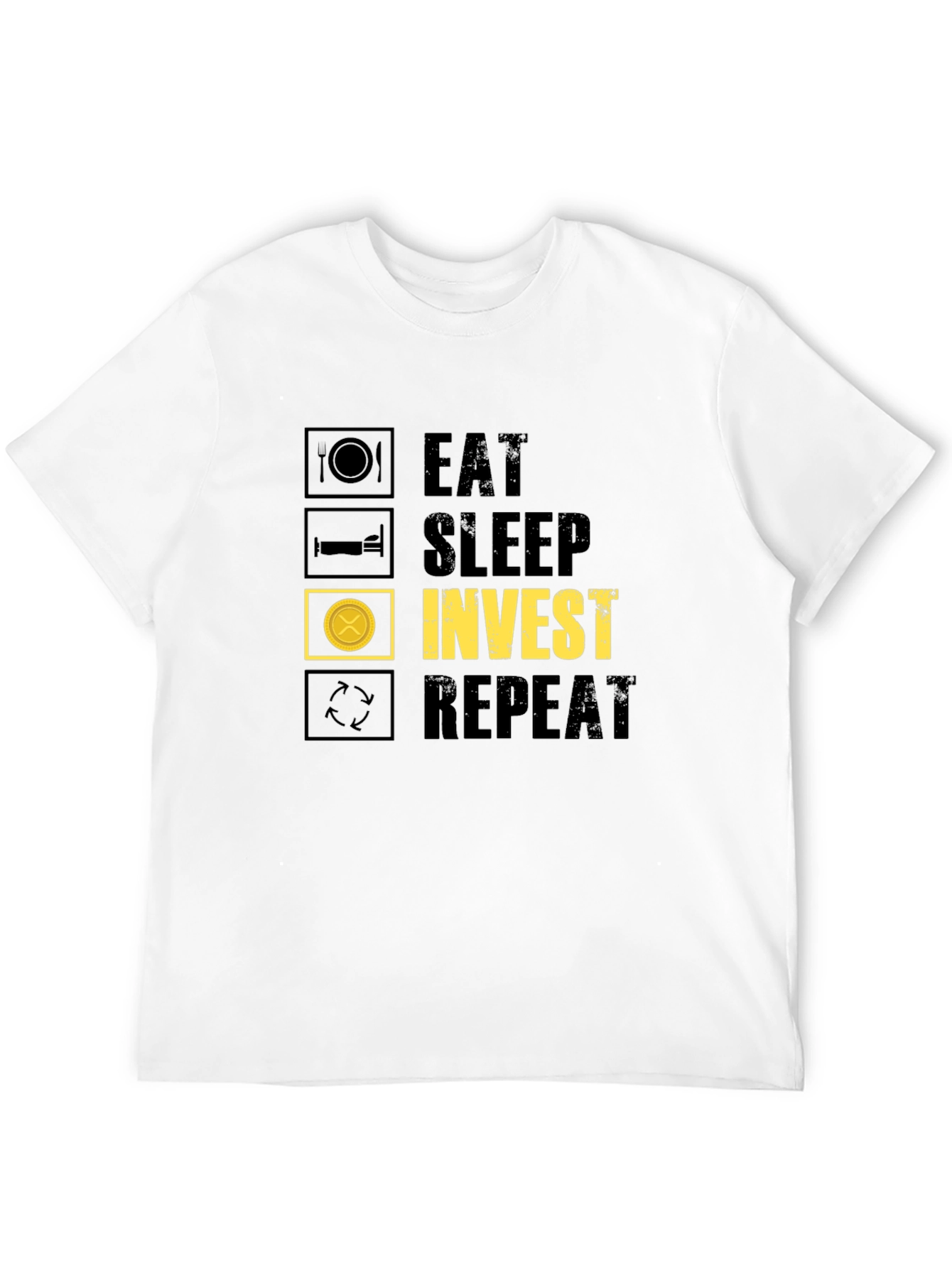 Eat Sleep Invest Repeat Graphic Tee