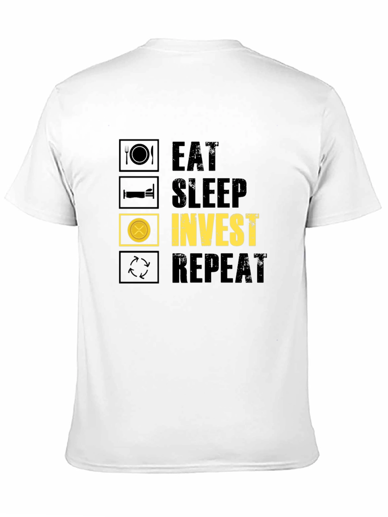 Eat Sleep Invest Repeat Graphic Tee