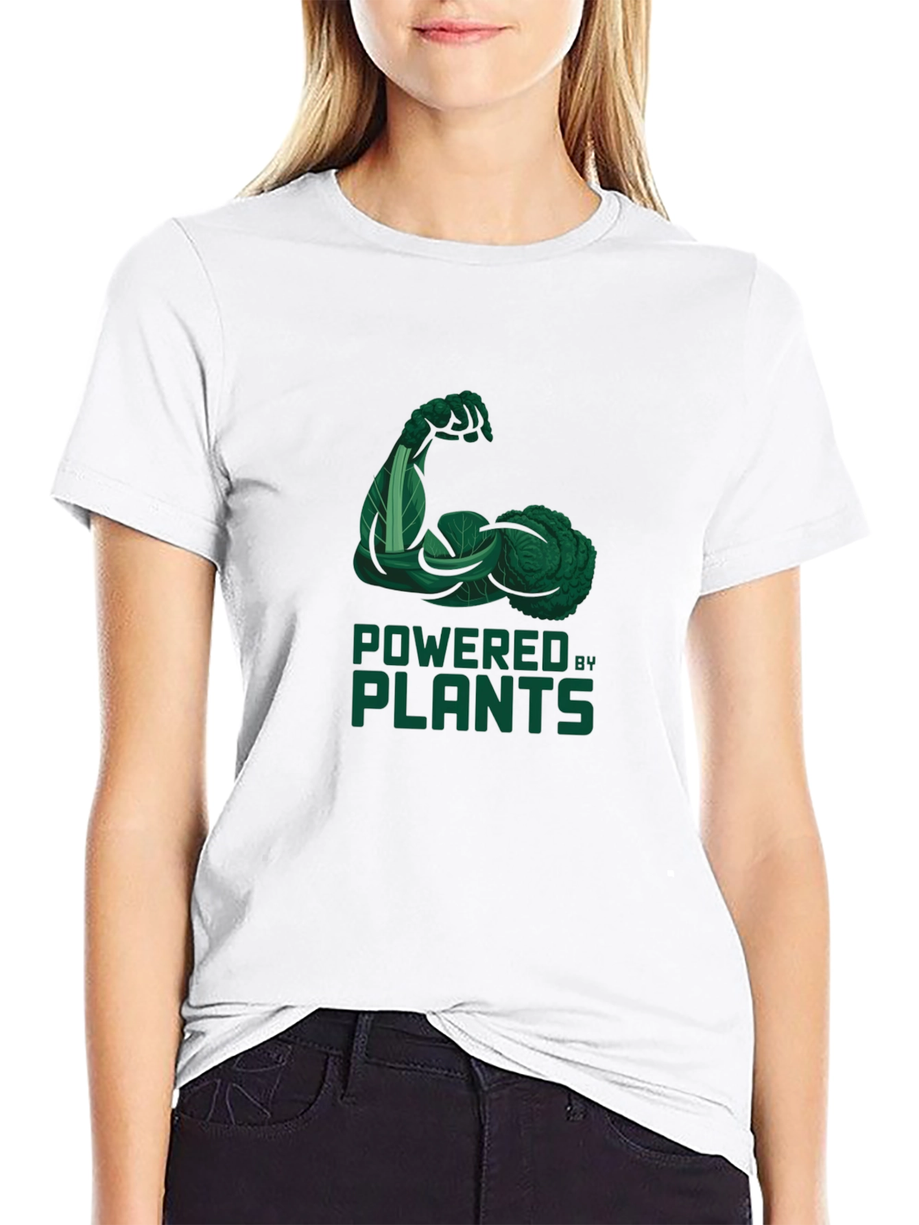 Powered by Plants Graphic Tee - Vegan Strength T-Shirt