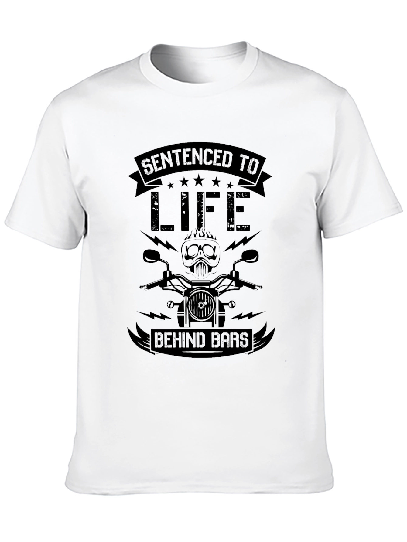Sentenced To Life Behind Bars Biker T-Shirt