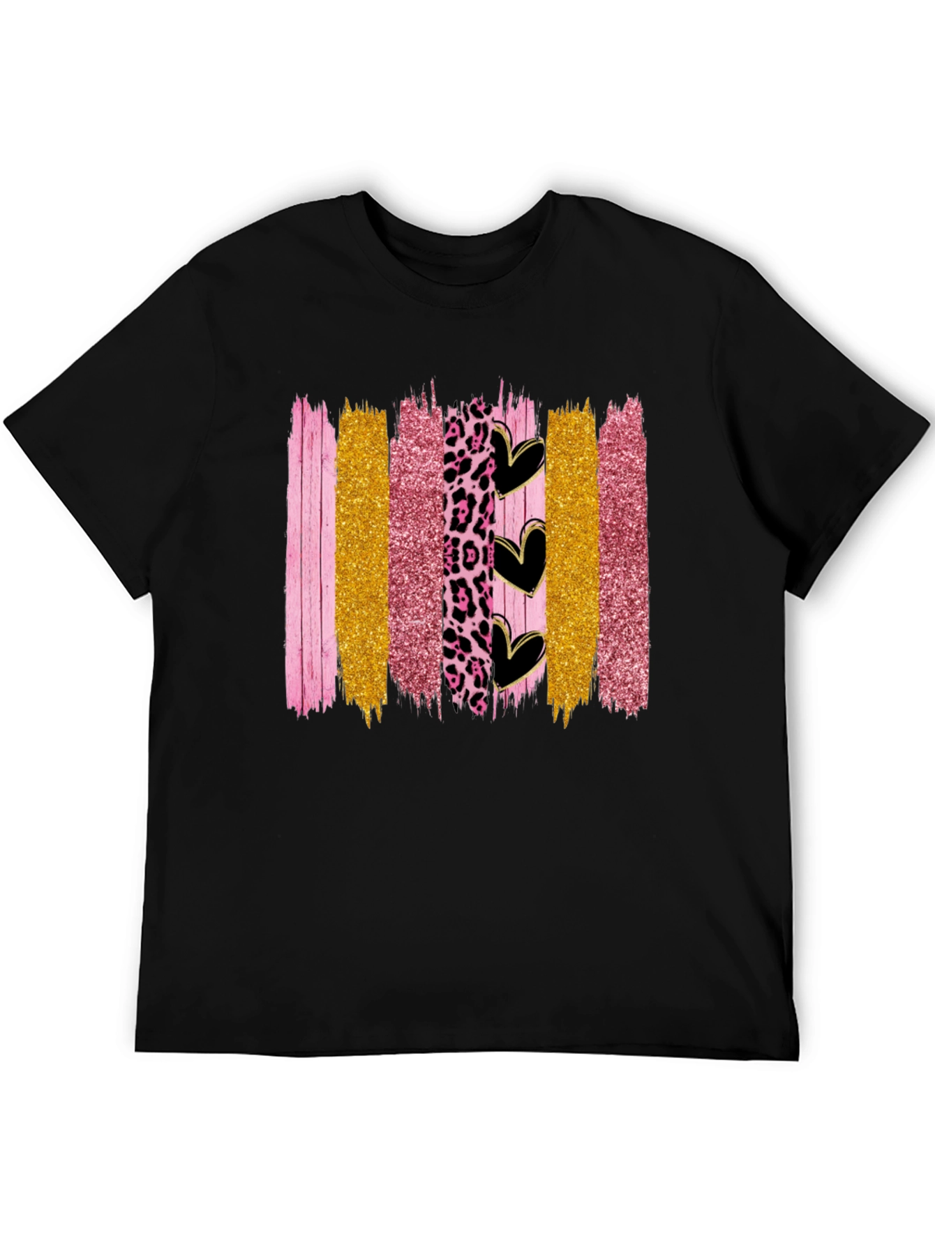 Brush Stroke Hearts Graphic Tee