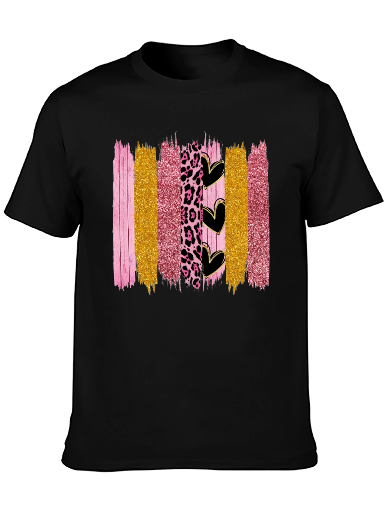 Brush Stroke Hearts Graphic Tee