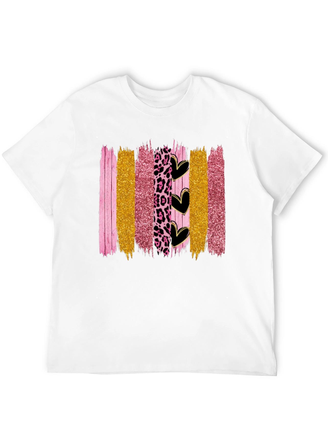 Brush Stroke Hearts Graphic Tee