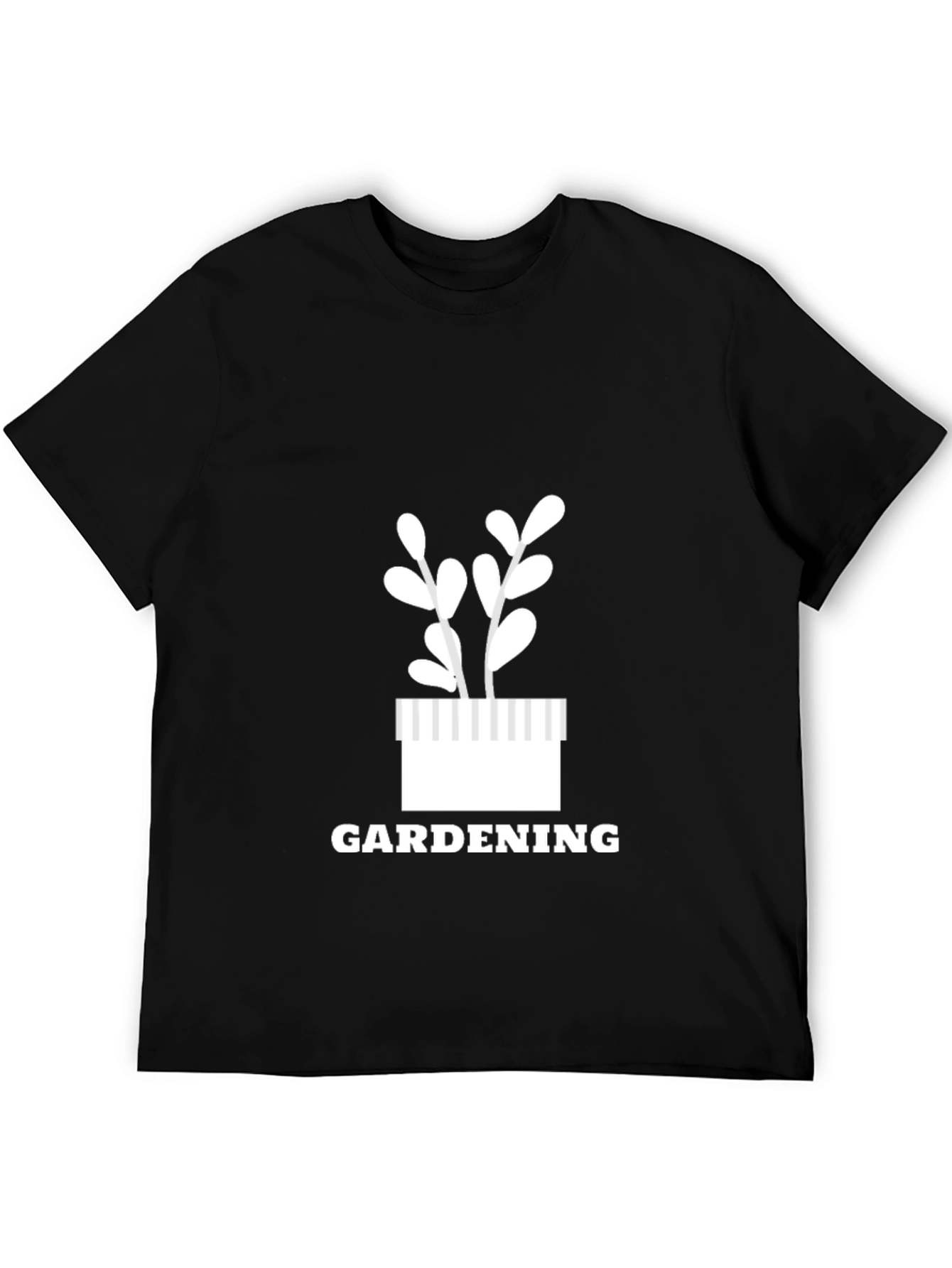 Gardening Graphic T-Shirt - Black Cotton Tee