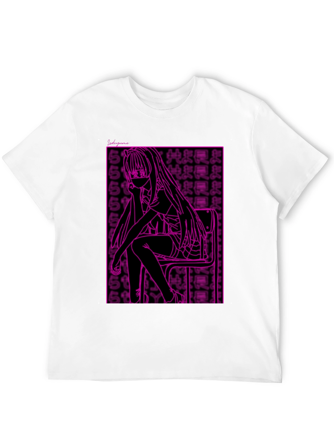 Anime Girl Graphic Tee - Black Unisex T-Shirt
