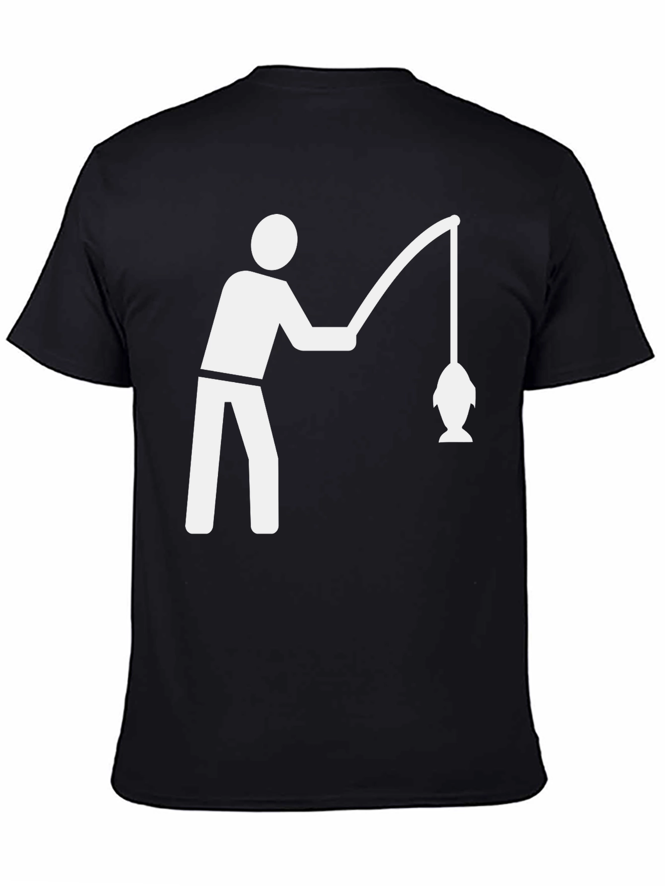 Fishing T-Shirt - Black Graphic Tee