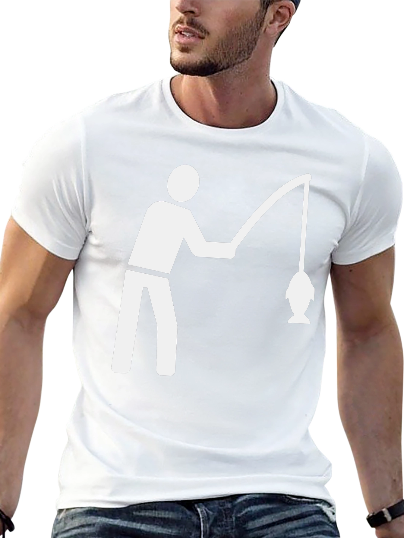 Fishing T-Shirt - Black Graphic Tee