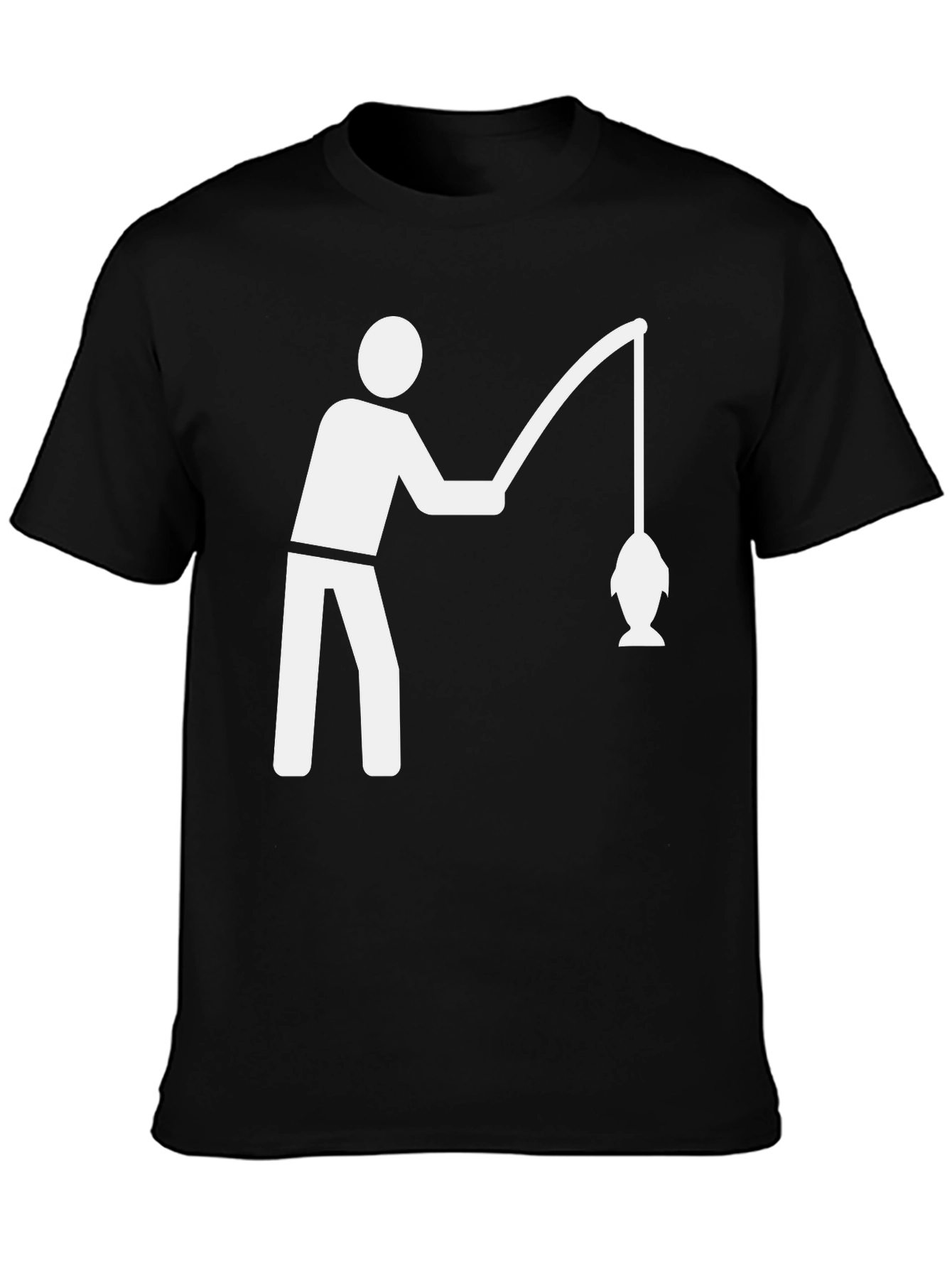 Fishing T-Shirt - Black Graphic Tee